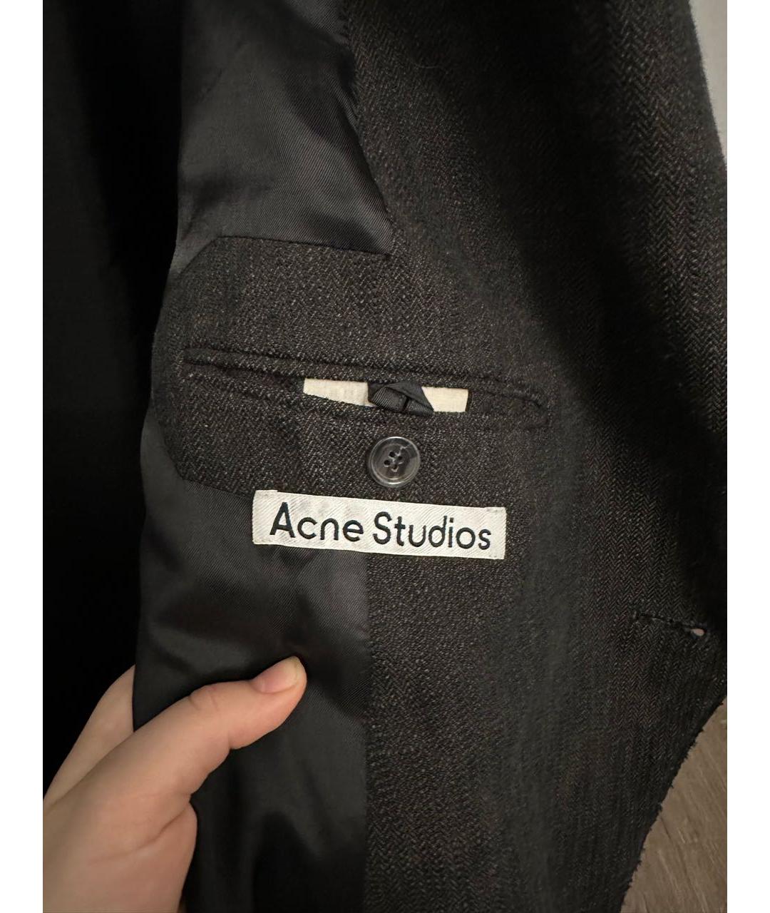 ACNE STUDIOS Антрацитовое пальто, фото 5