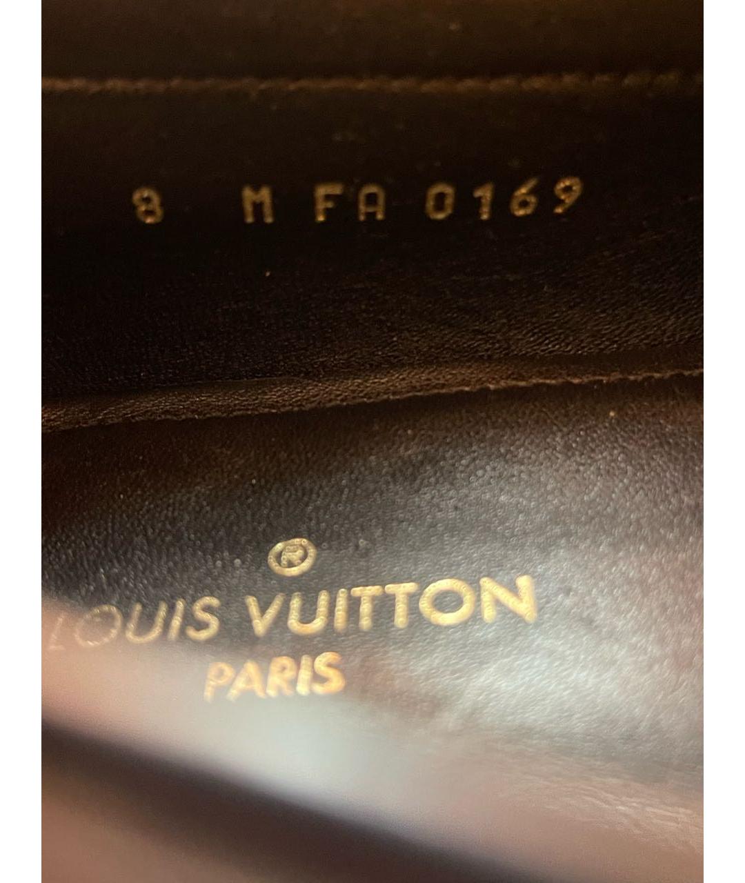 LOUIS VUITTON Антрацитовые туфли, фото 5