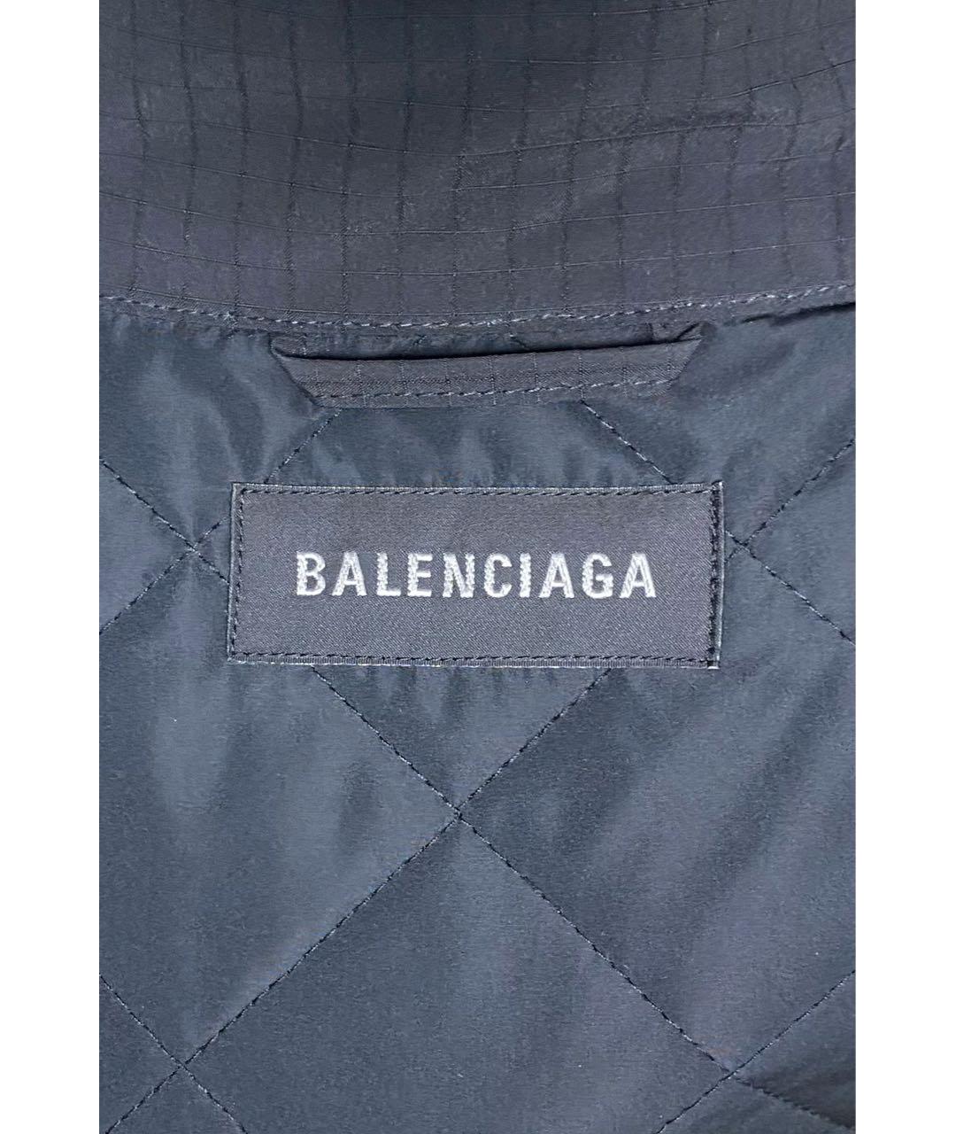 BALENCIAGA Черная полиуретановая куртка, фото 5