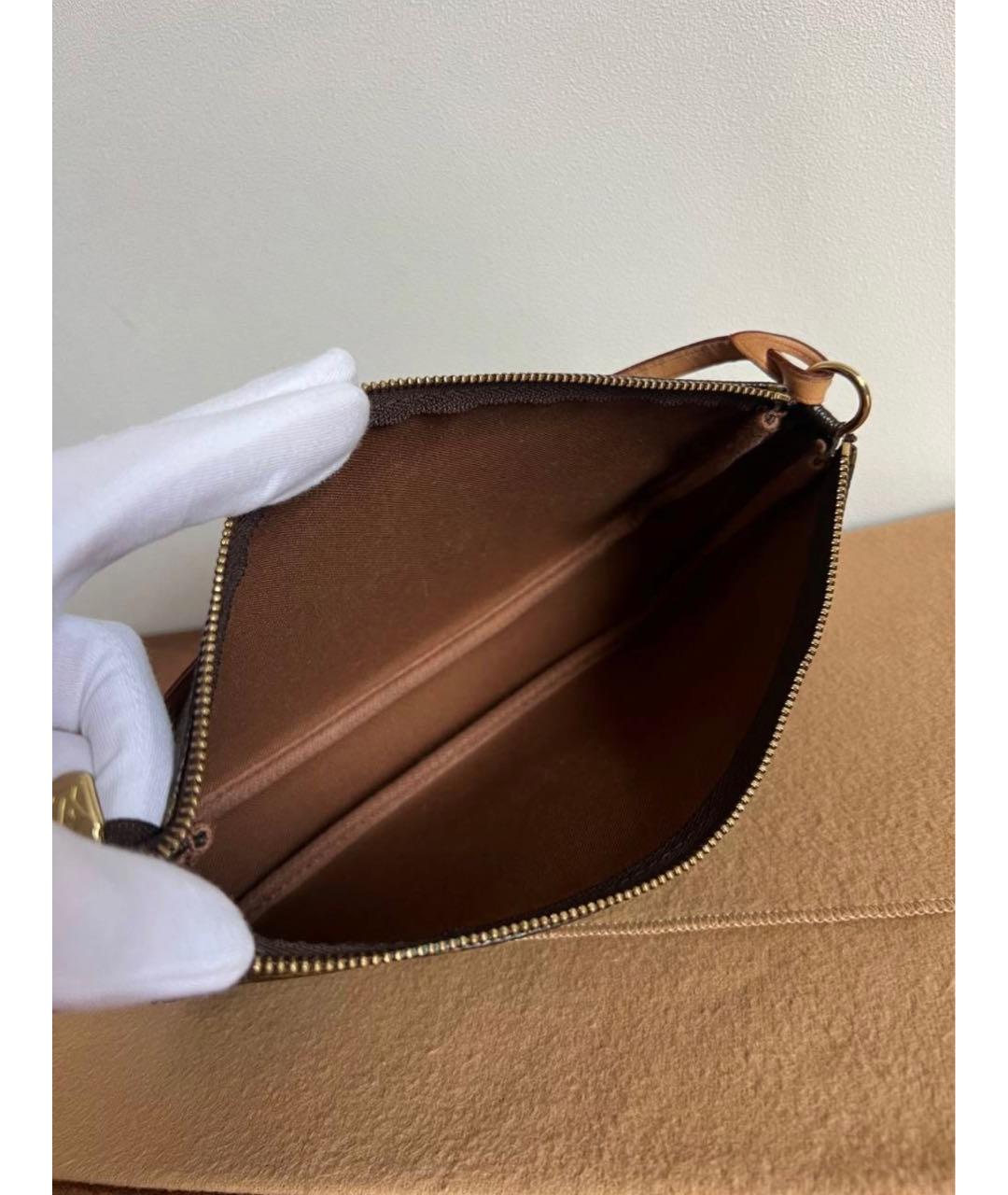 LOUIS VUITTON Коричневая сумка с короткими ручками, фото 5