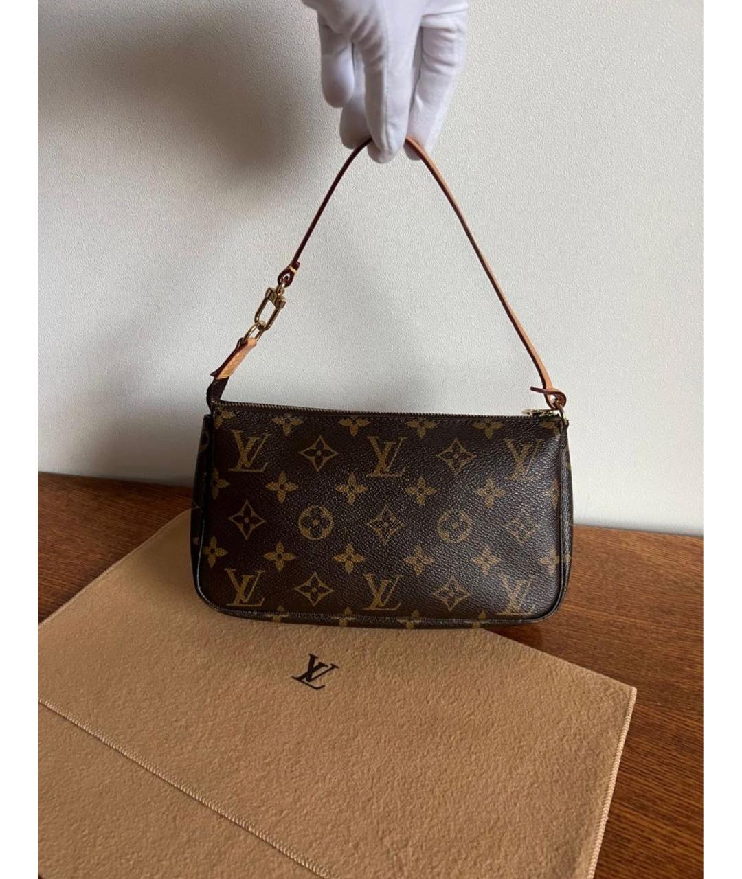 LOUIS VUITTON Коричневая сумка с короткими ручками, фото 4
