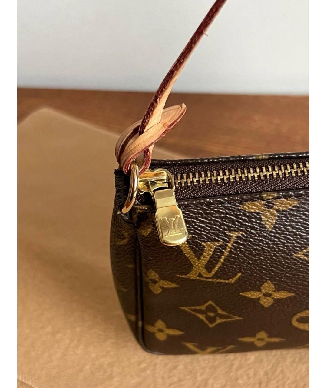 LOUIS VUITTON Коричневая сумка с короткими ручками, фото 3