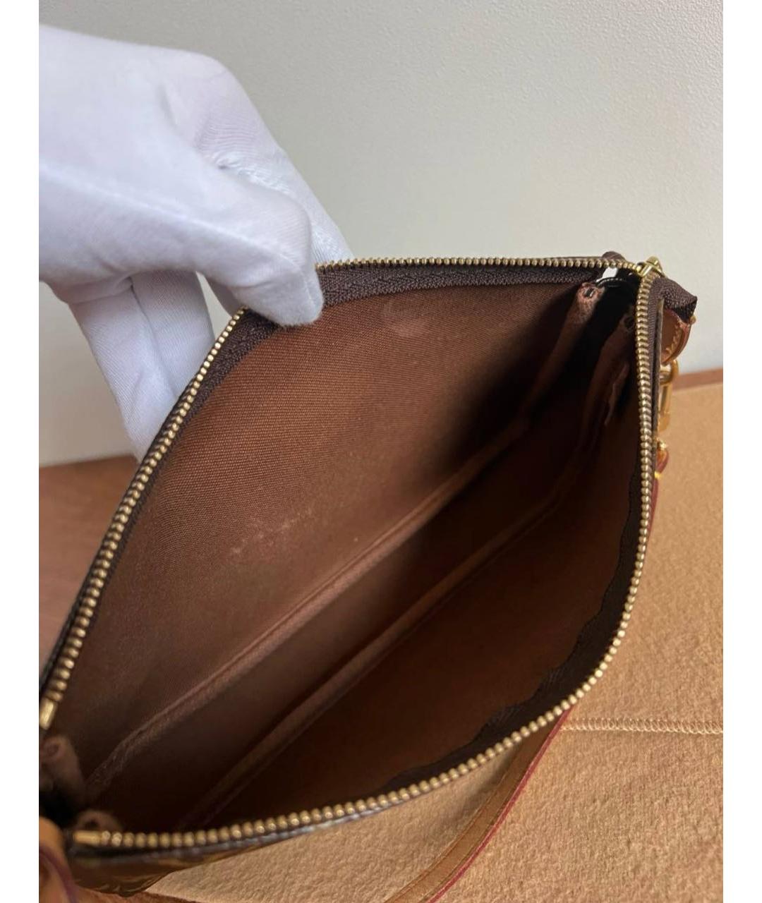 LOUIS VUITTON Коричневая сумка с короткими ручками, фото 6