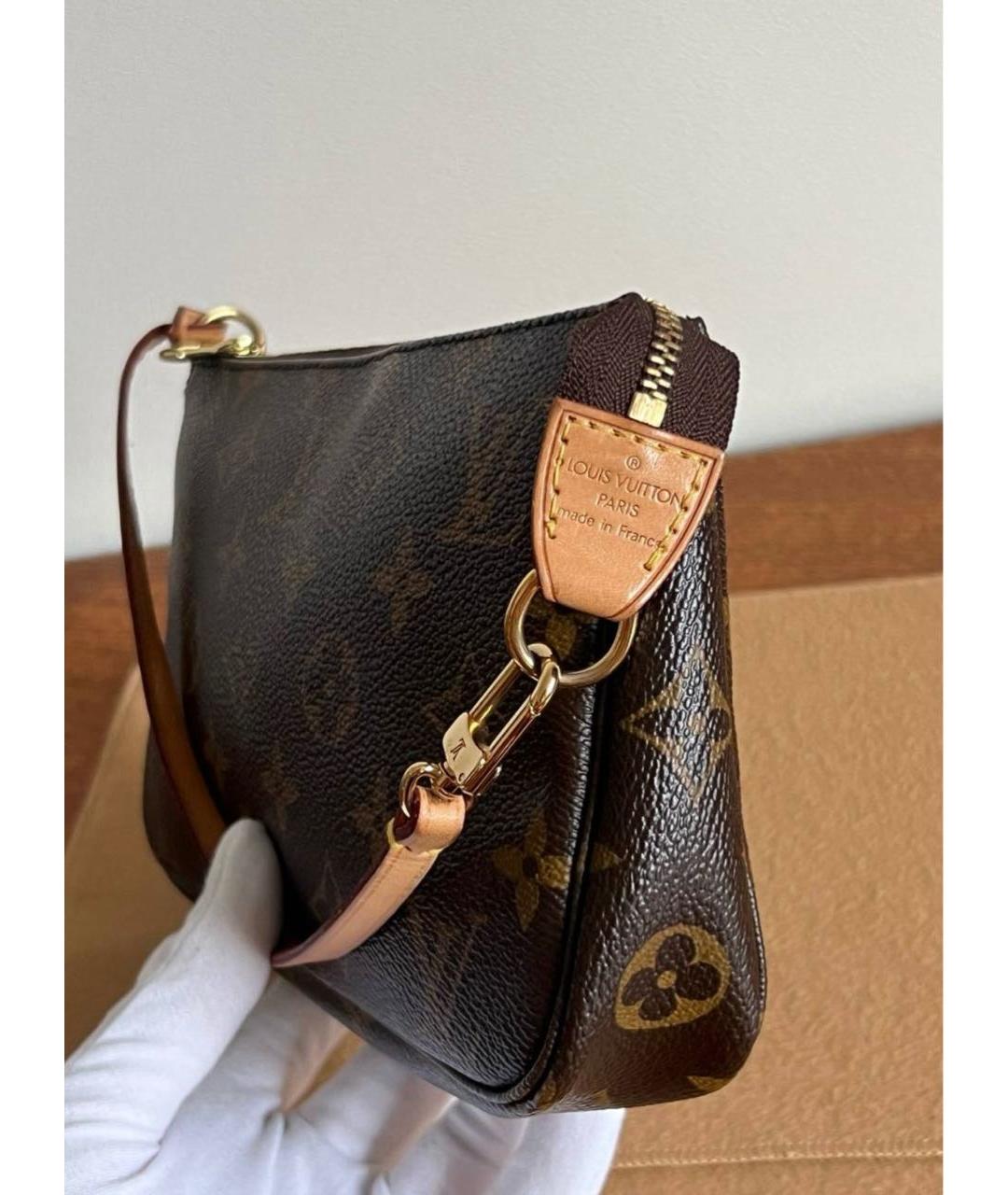 LOUIS VUITTON Коричневая сумка с короткими ручками, фото 2