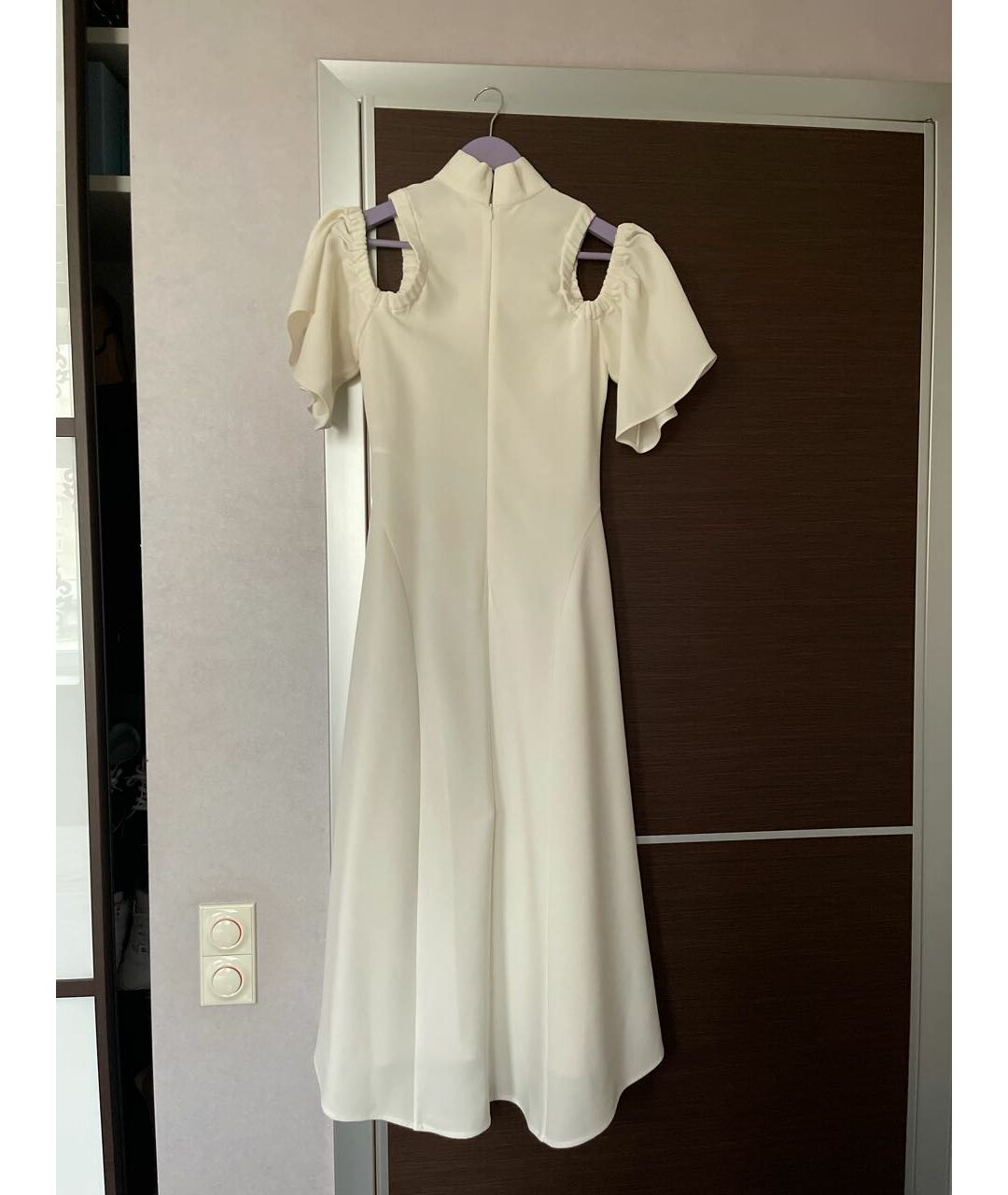 ELLERY Белое ацетатное повседневное платье, фото 2