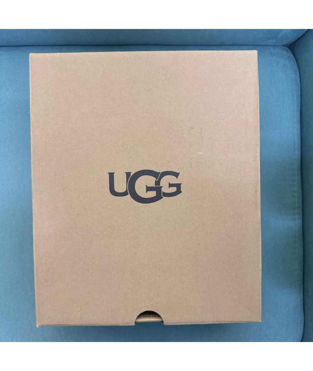 UGG AUSTRALIA Бежевые замшевые ботинки, фото 5