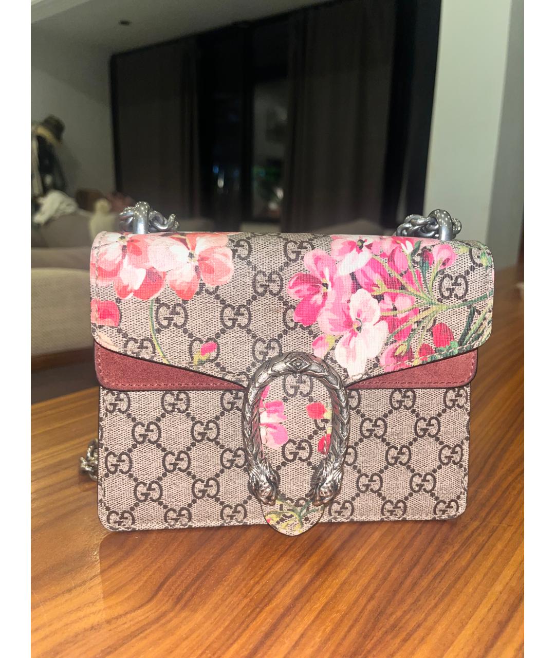 GUCCI Серая сумка через плечо, фото 5