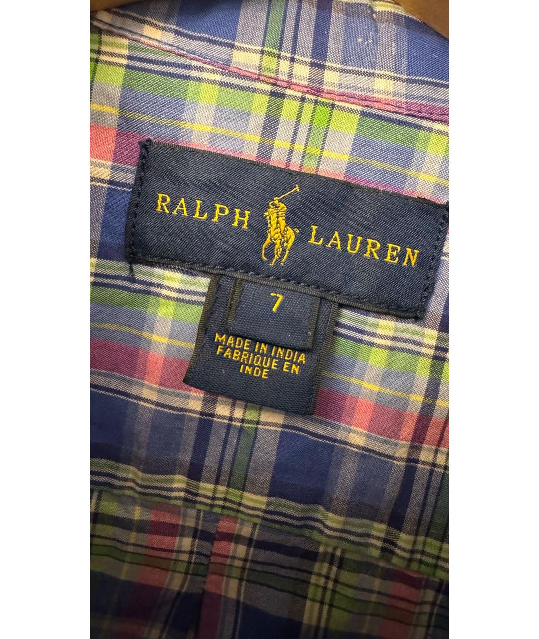 POLO RALPH LAUREN Мульти хлопковая детская рубашка, фото 4