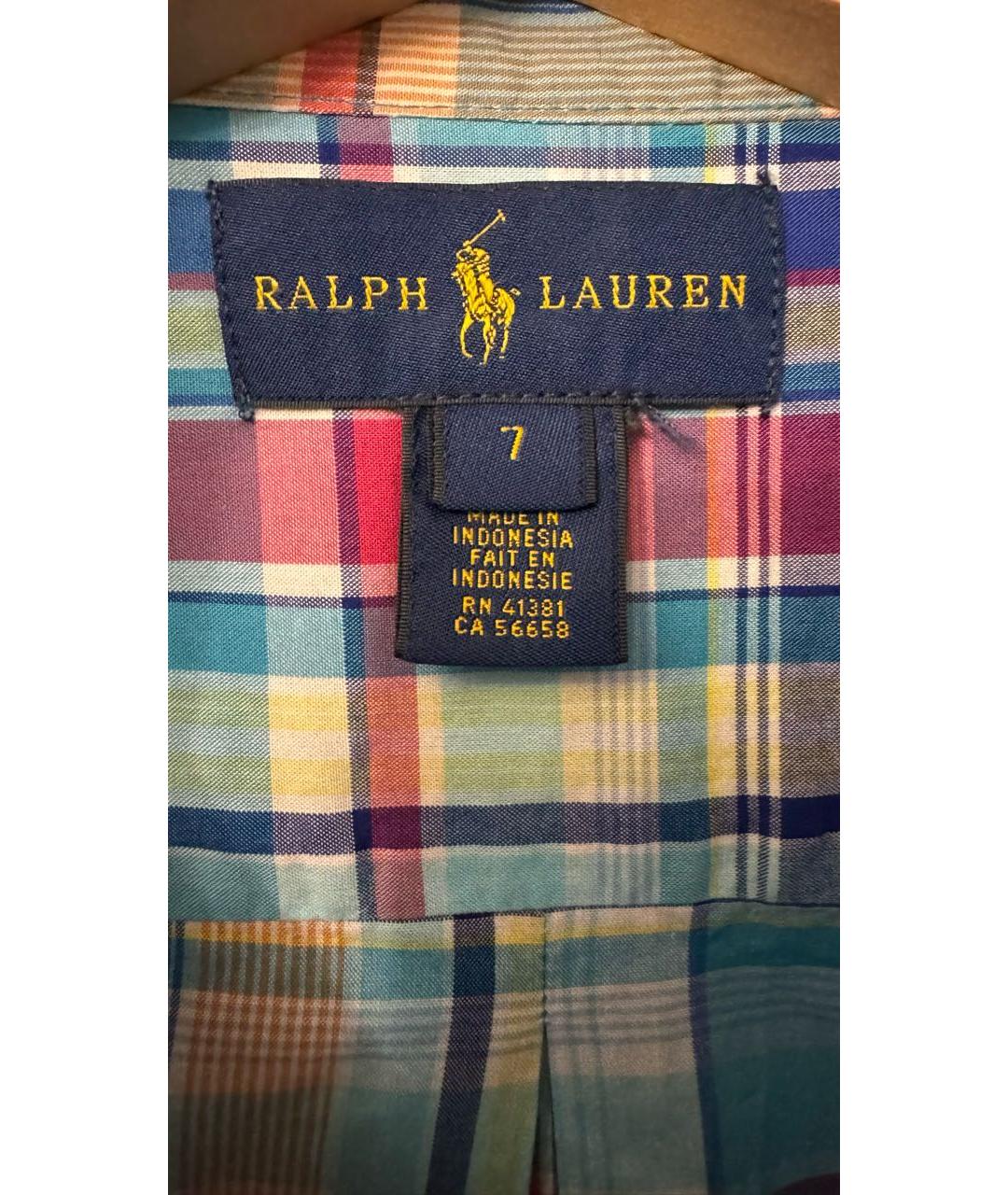 POLO RALPH LAUREN Мульти хлопковая детская рубашка, фото 4