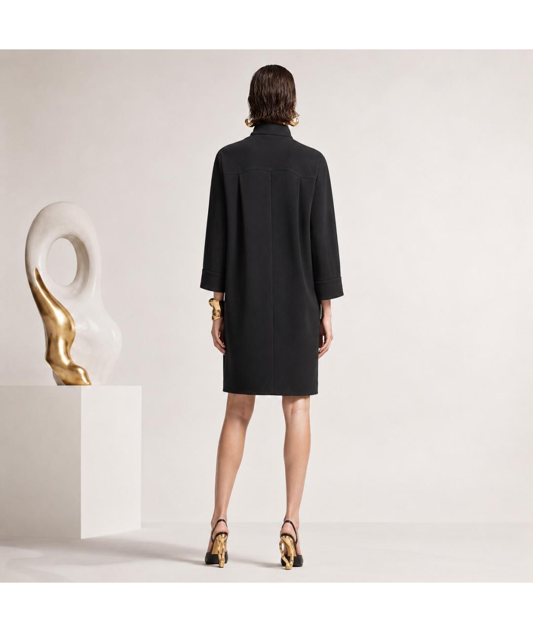 MARC JACOBS Черное шелковое вечернее платье, фото 6