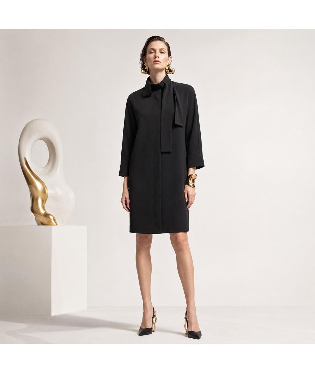 MARC JACOBS Черное шелковое вечернее платье, фото 5