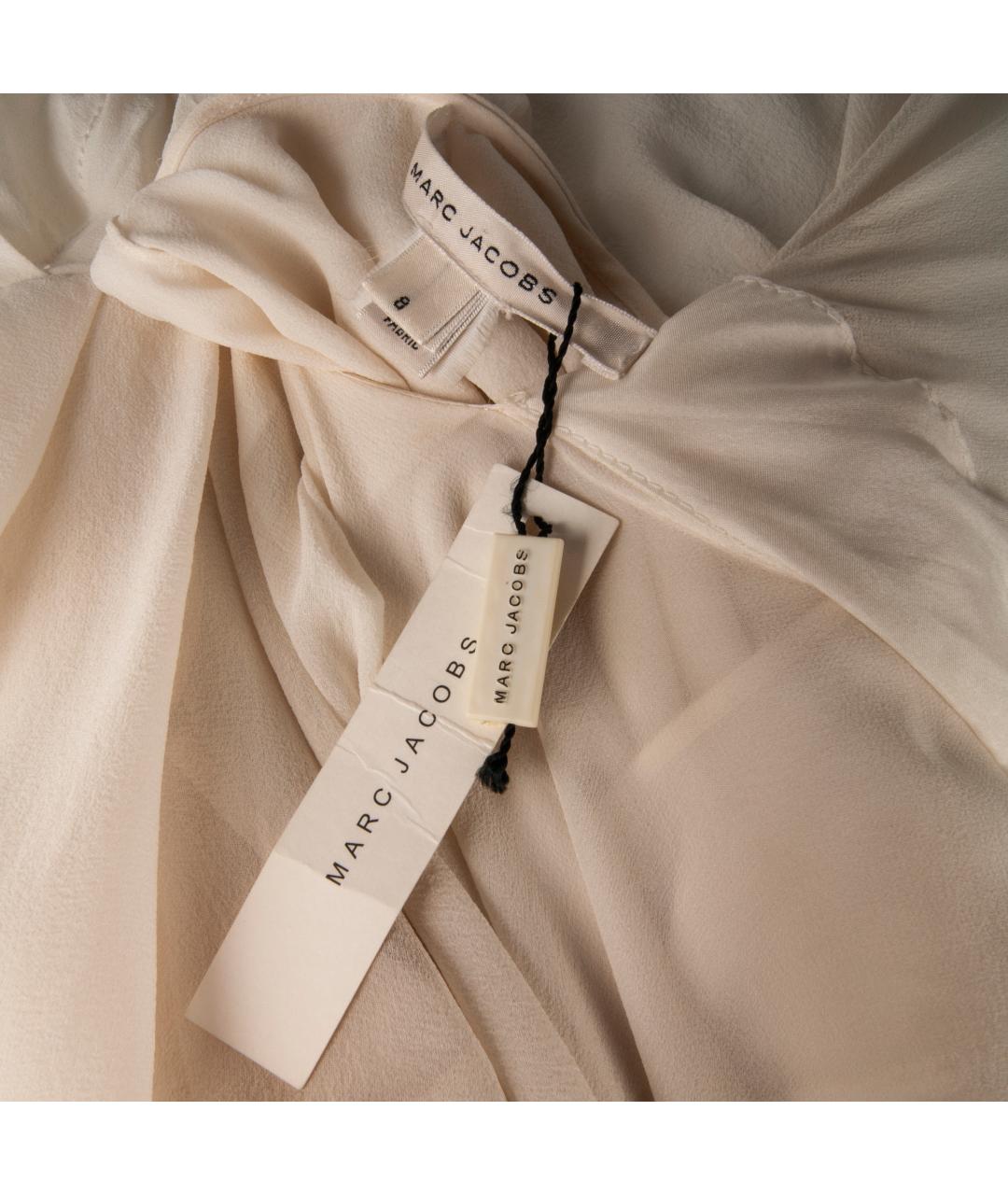 MARC JACOBS Бежевая шелковая блузы, фото 4