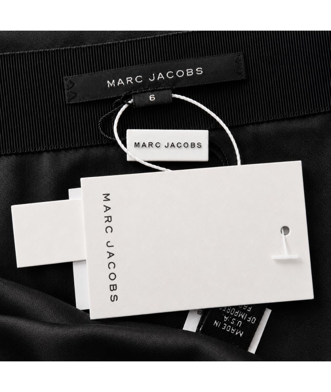 MARC JACOBS Черные шелковые брюки широкие, фото 5