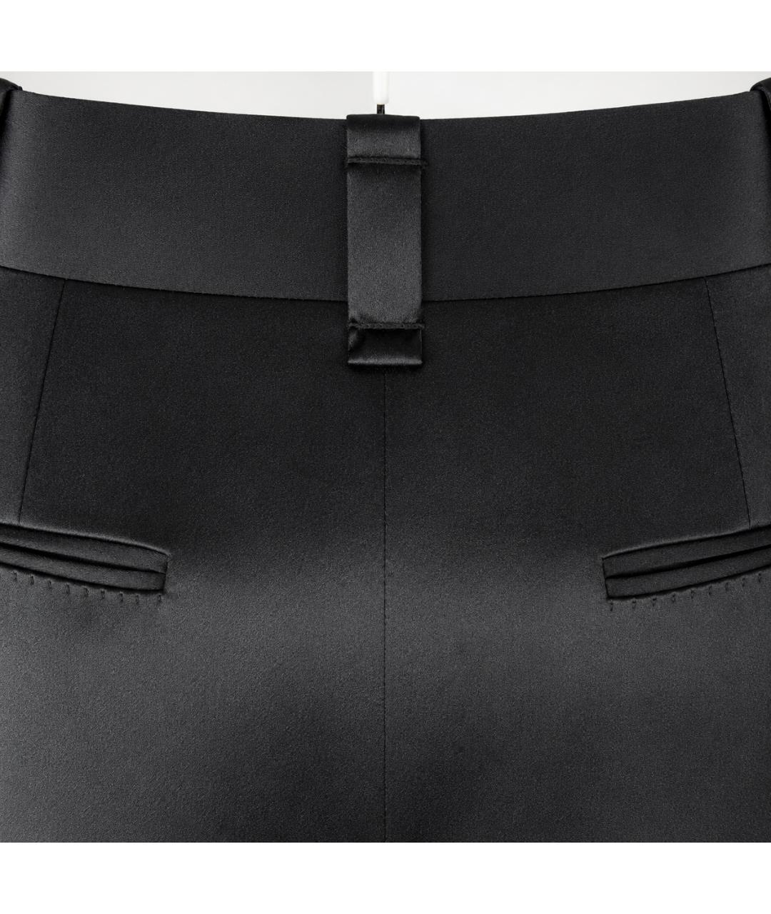 MARC JACOBS Черные шелковые брюки широкие, фото 4