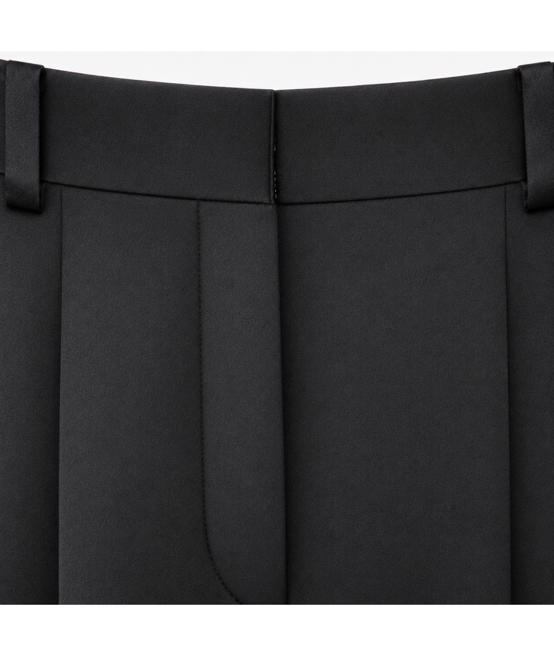 MARC JACOBS Черные шелковые брюки широкие, фото 2
