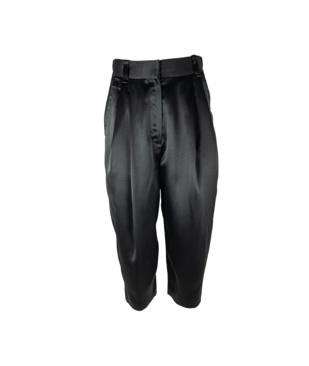 MARC JACOBS Черные шелковые брюки широкие, фото 1