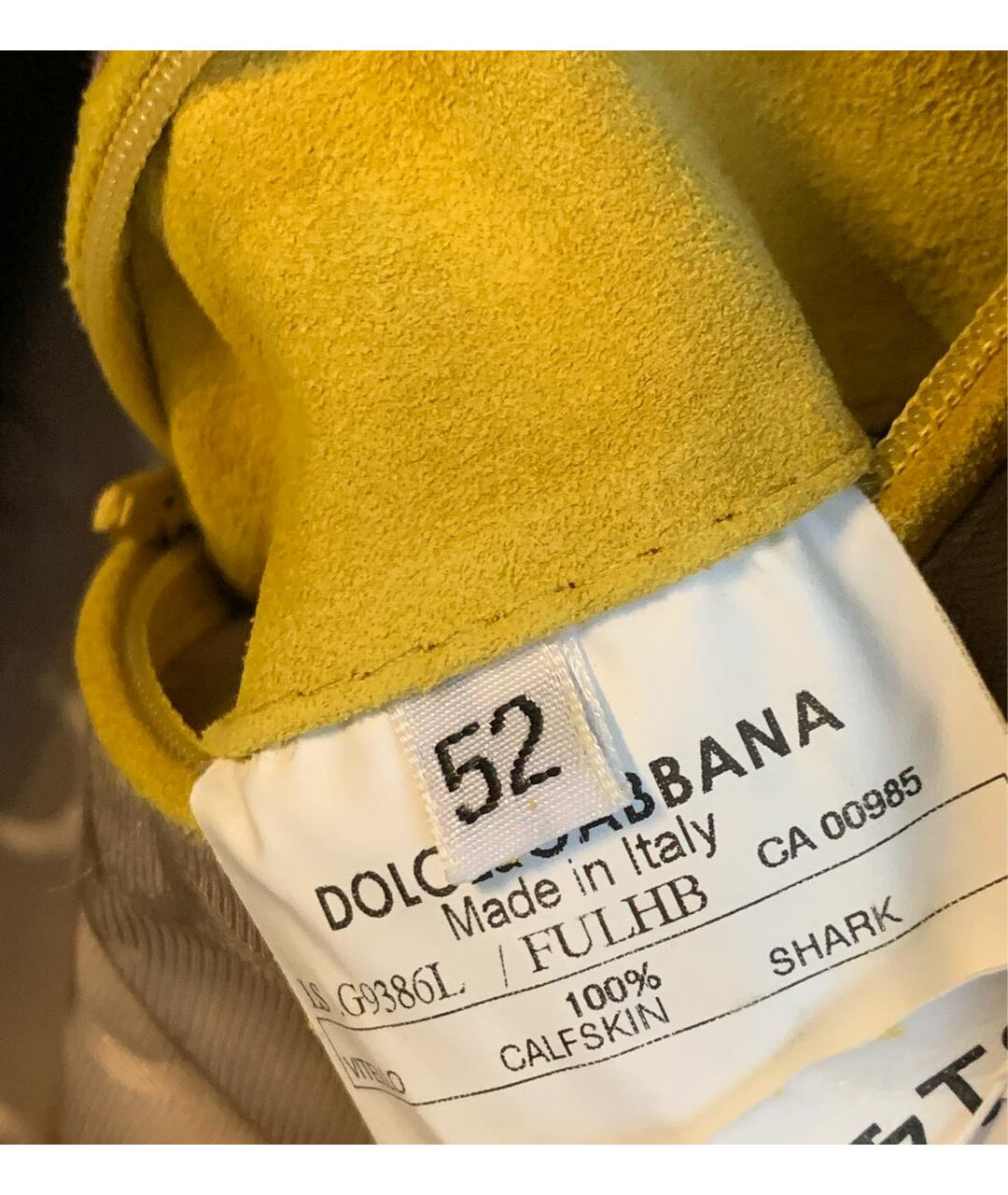 DOLCE&GABBANA Желтая замшевая куртка, фото 5