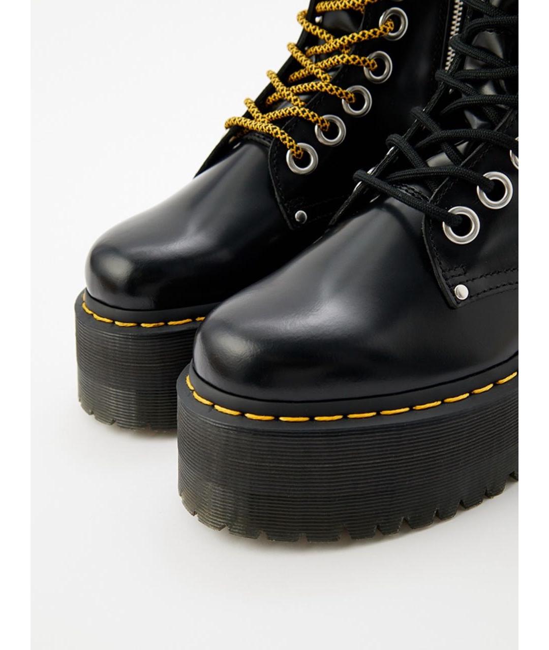 DR. MARTENS Черные кожаные ботинки, фото 6