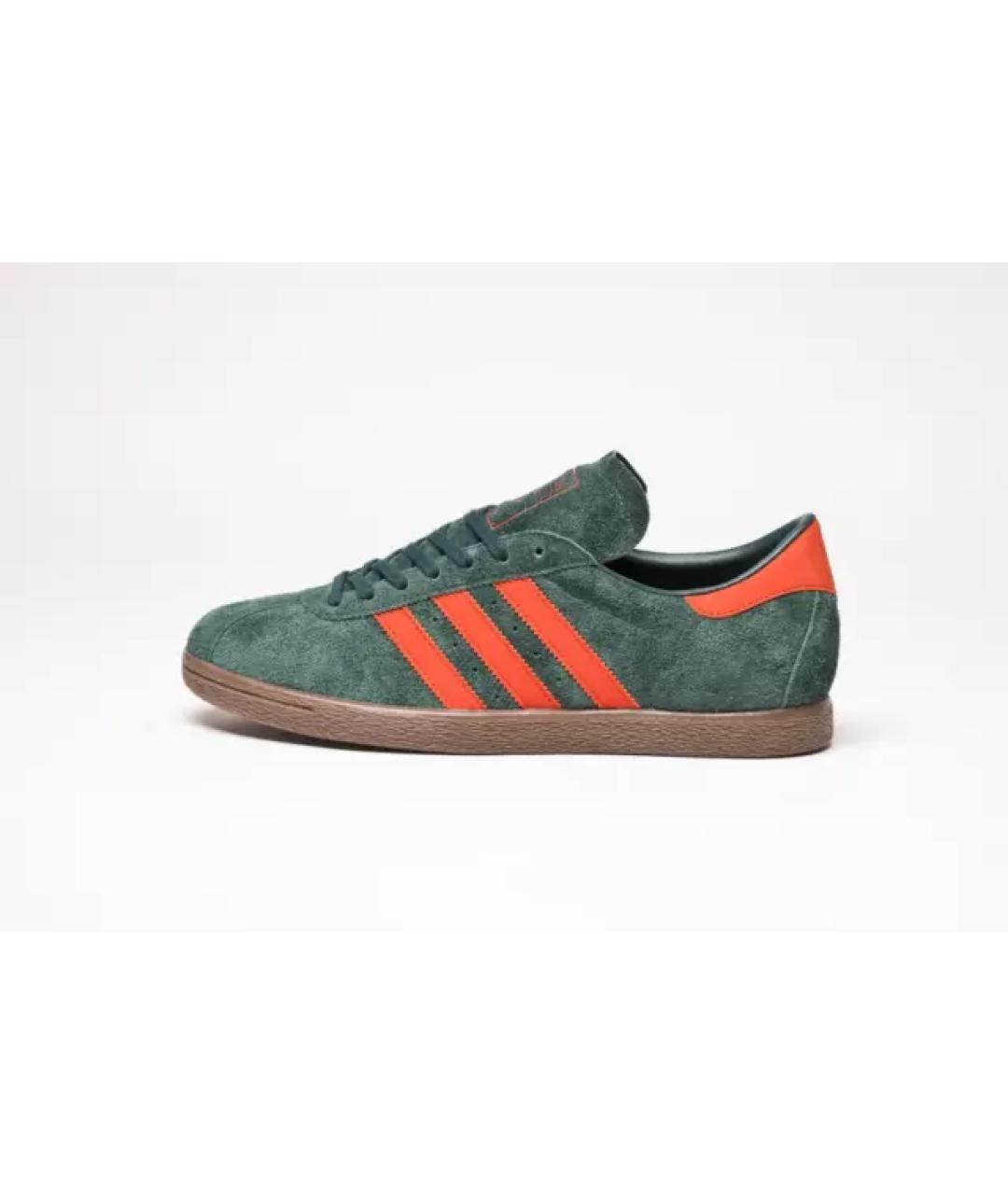 ADIDAS Зеленые замшевые низкие кроссовки / кеды, фото 3