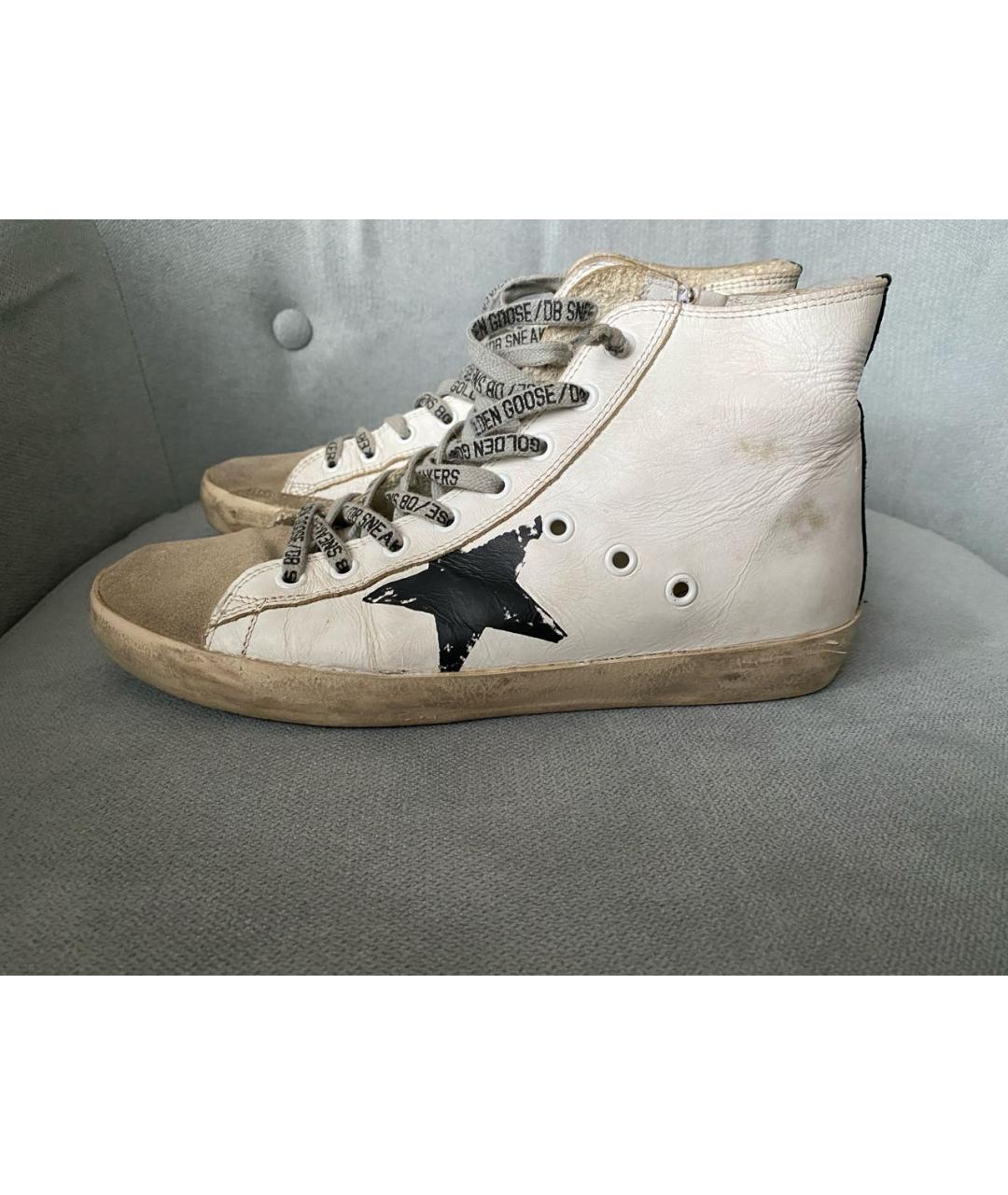 GOLDEN GOOSE DELUXE BRAND Белые кожаные кеды, фото 7