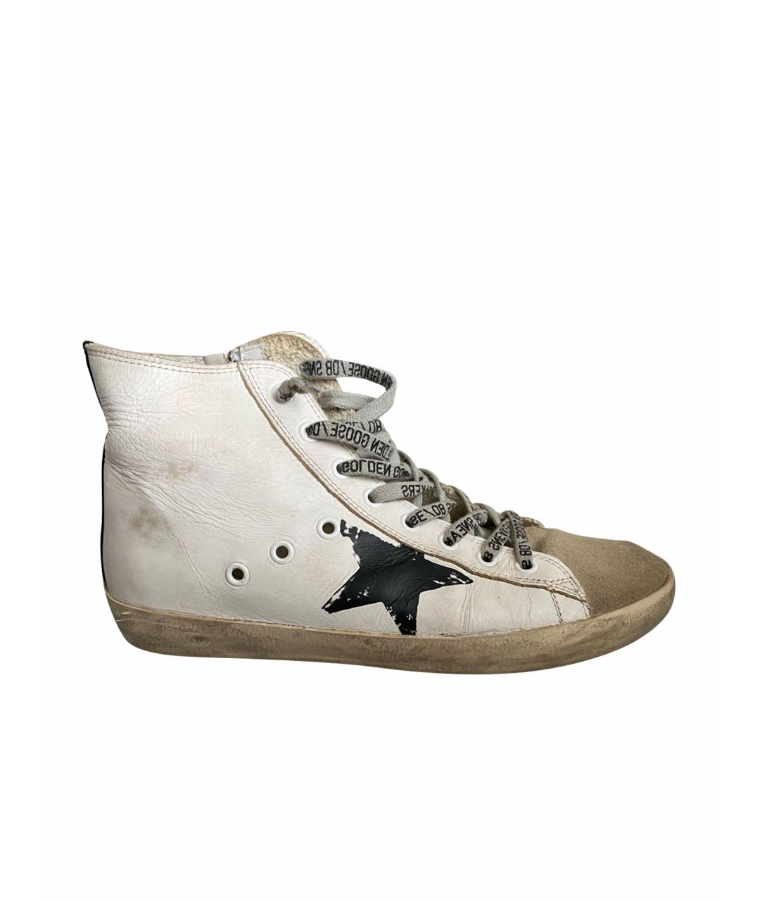 GOLDEN GOOSE DELUXE BRAND Белые кожаные кеды, фото 1