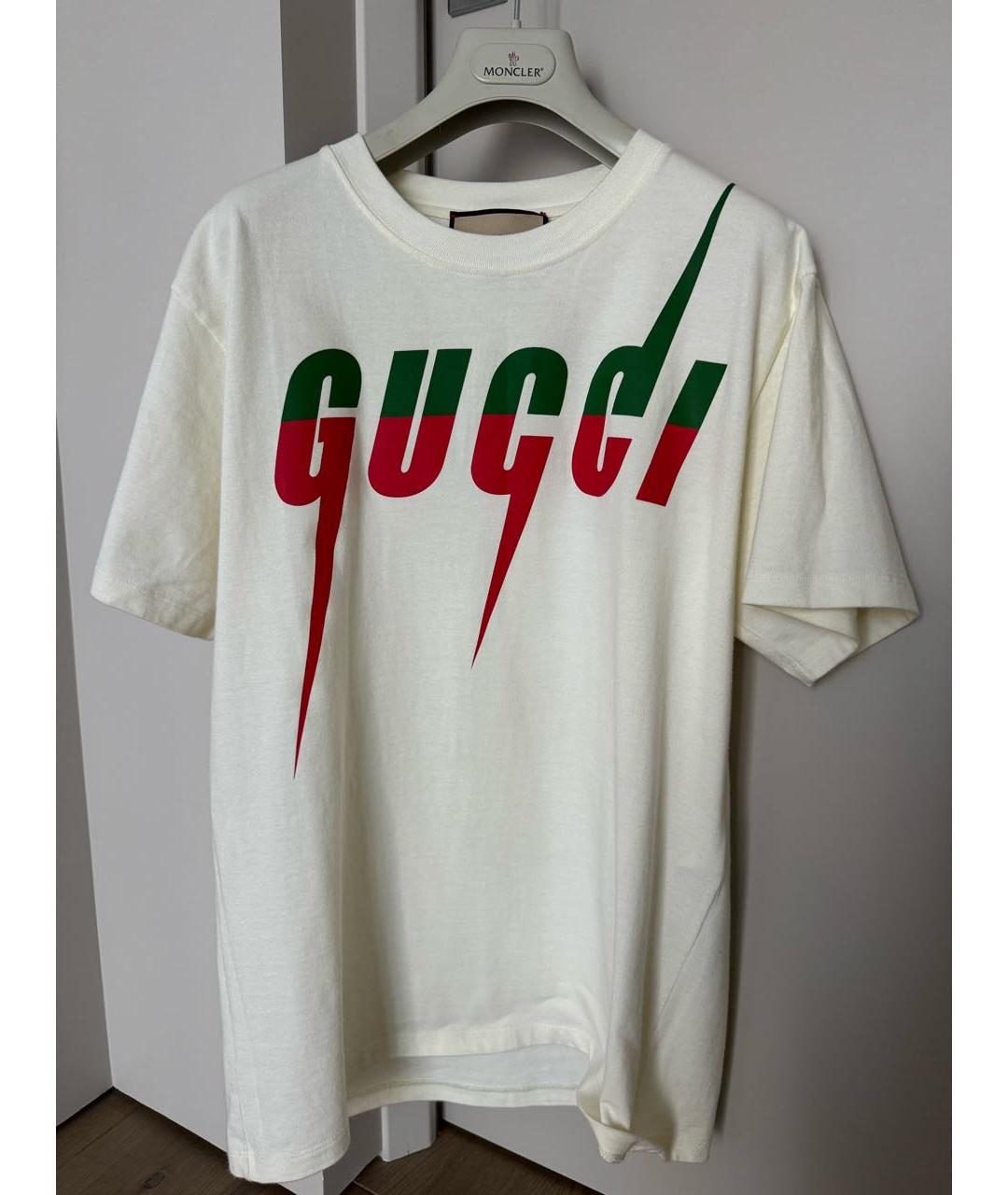 GUCCI Хлопковая футболка, фото 4