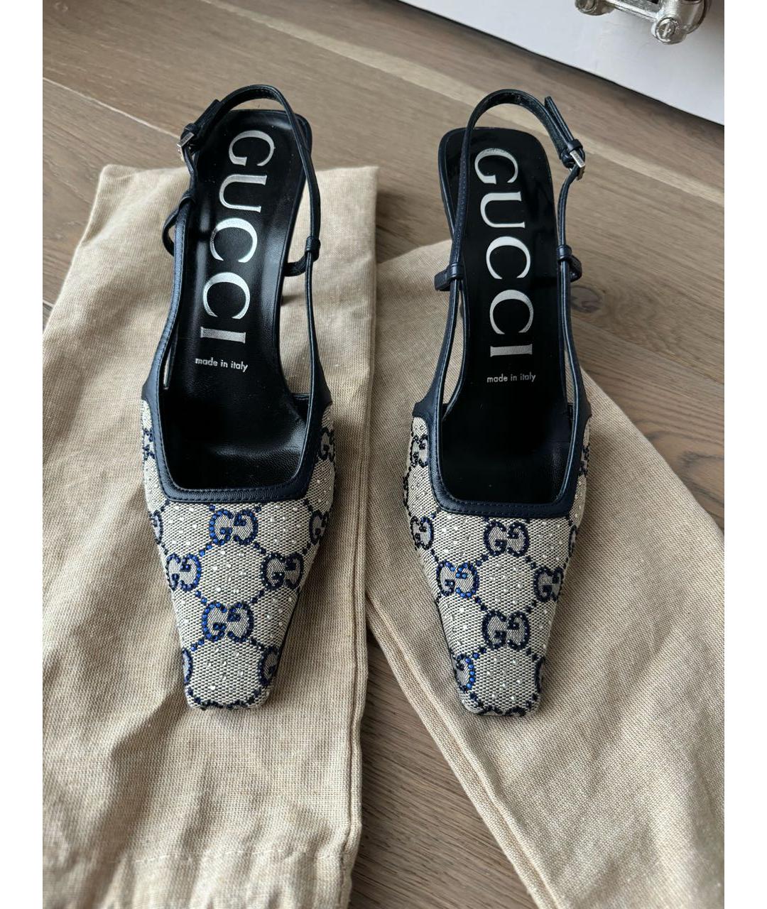 GUCCI Лодочки на низком каблуке, фото 2