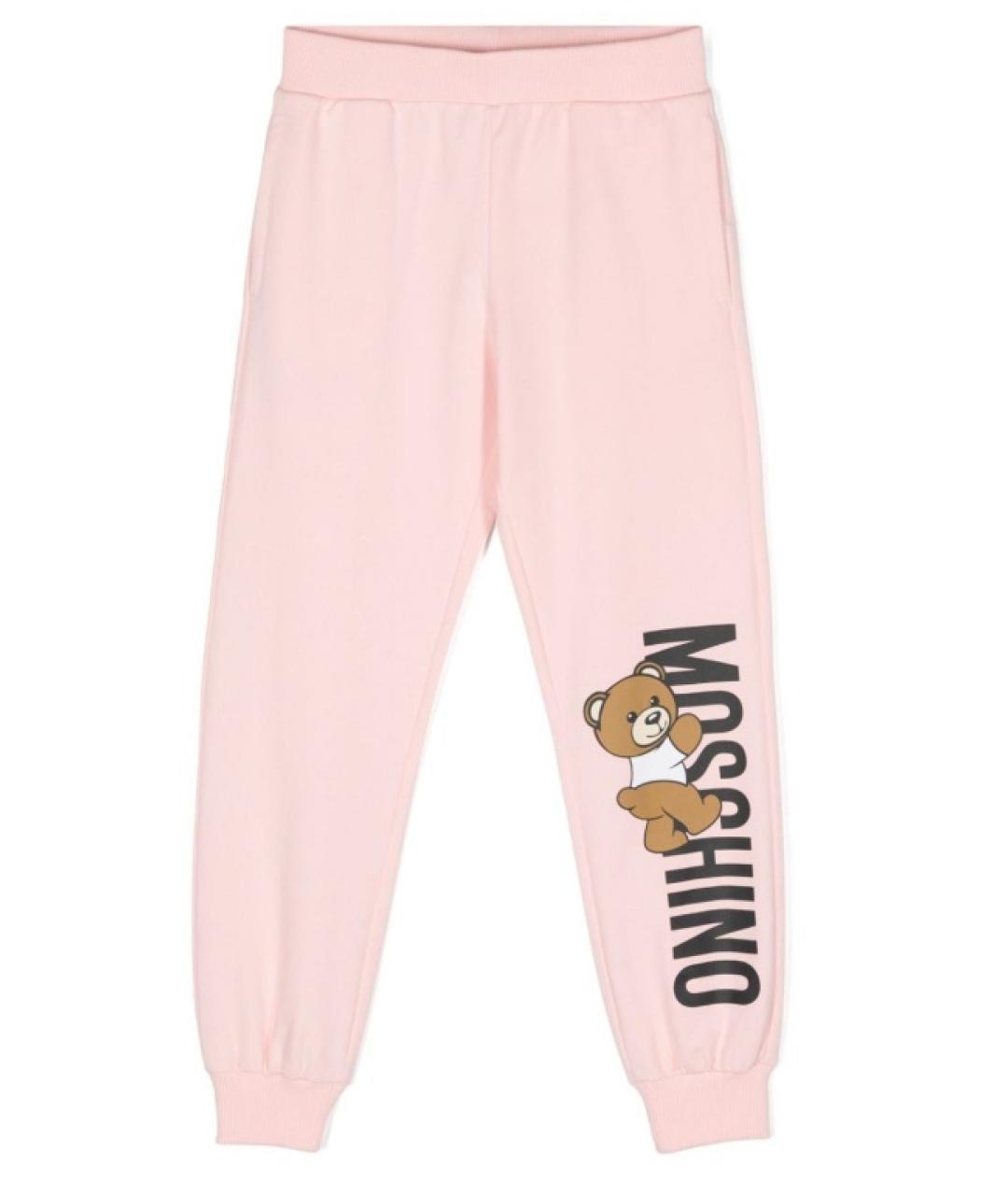 MOSCHINO KIDS Розовые хлопковые брюки и шорты, фото 1