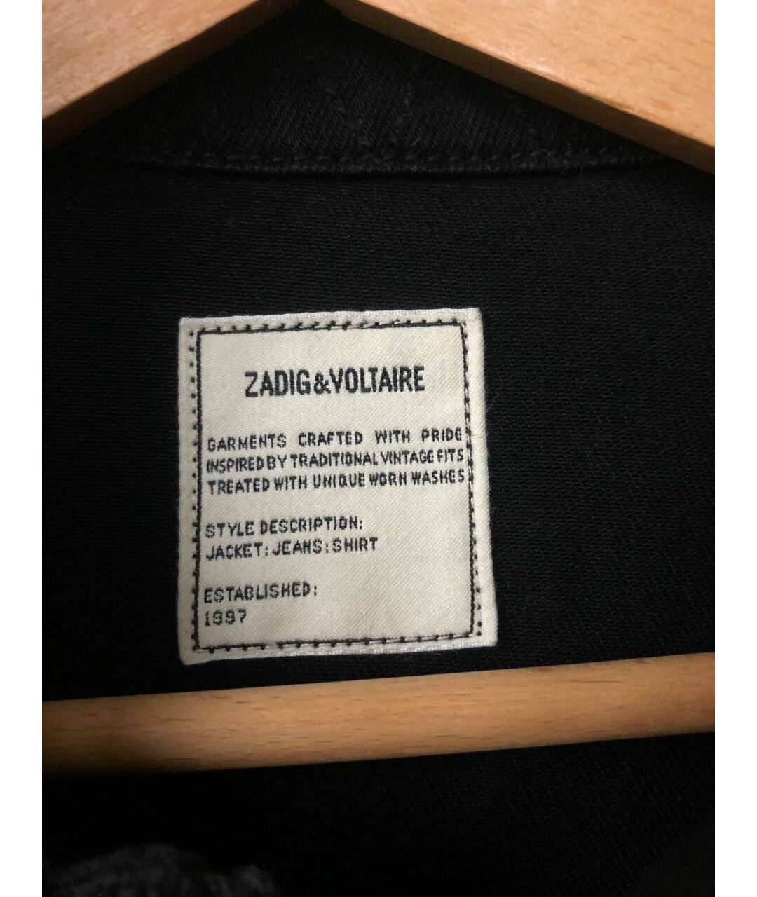 ZADIG & VOLTAIRE Черная деним куртка, фото 8