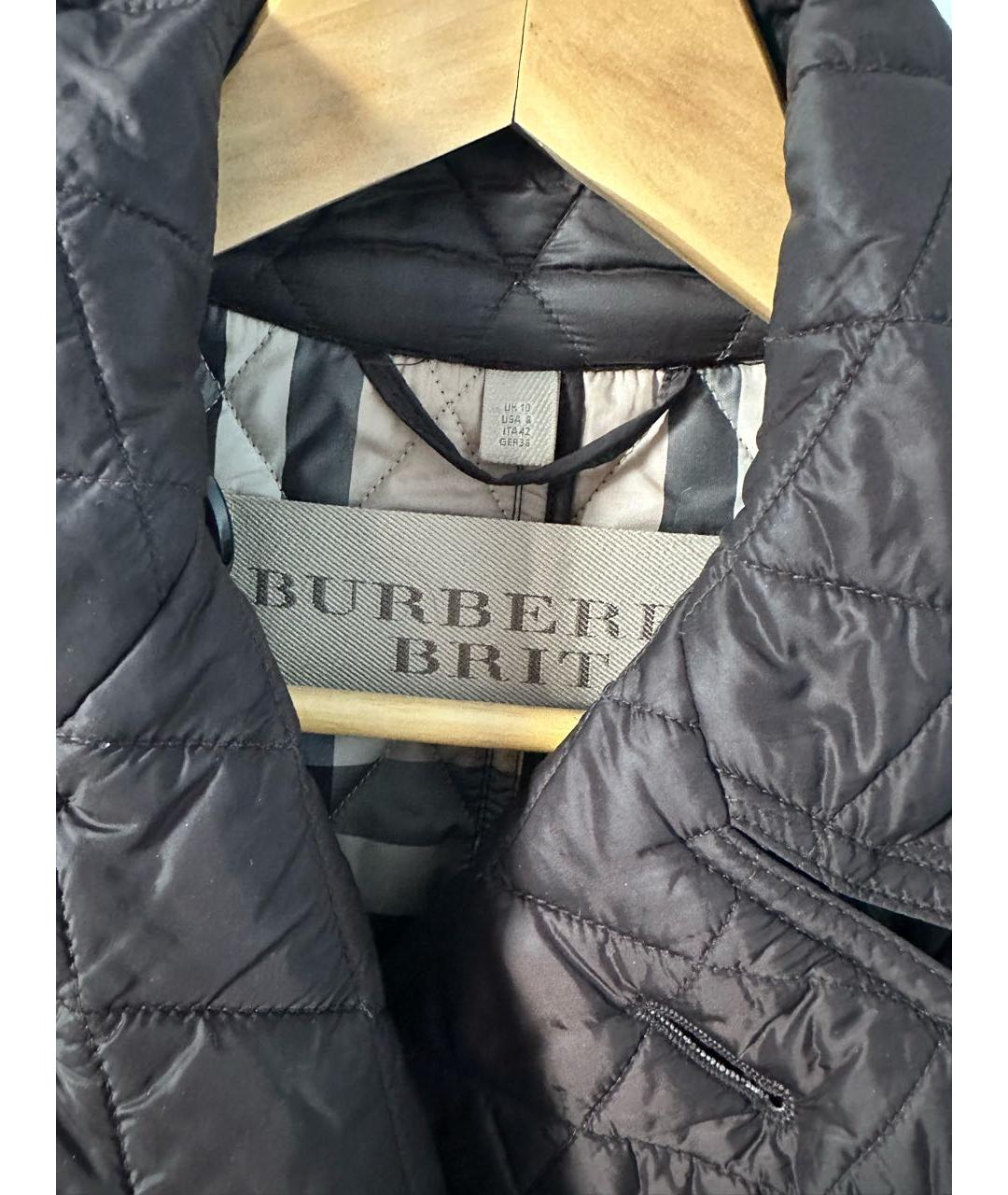 BURBERRY Коричневая синтетическая куртка, фото 3