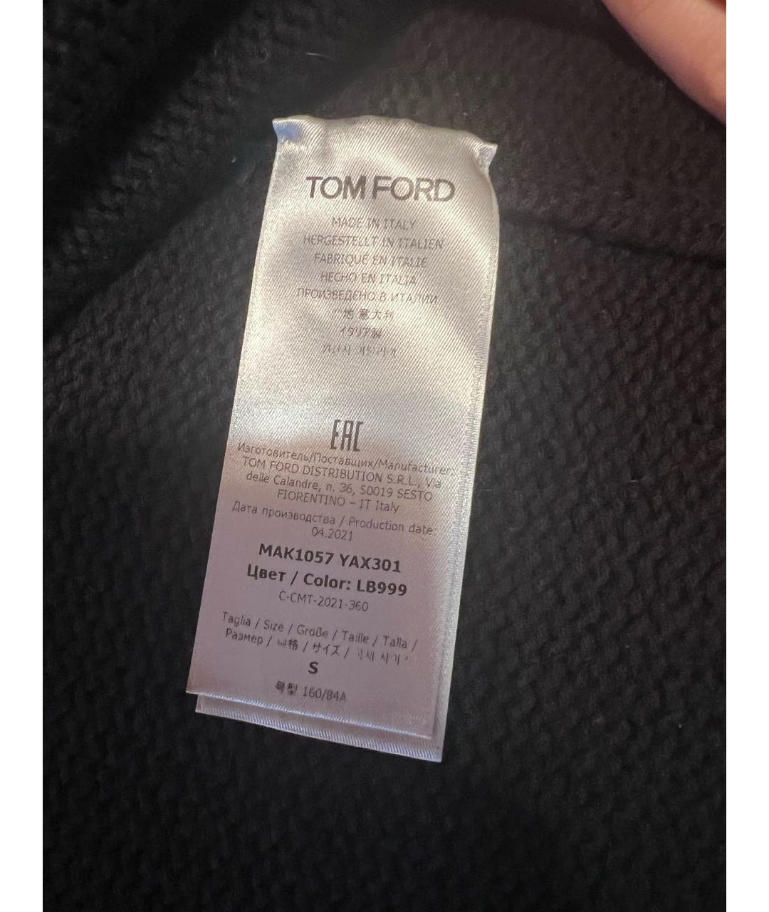 TOM FORD Черный кашемировый джемпер / свитер, фото 5