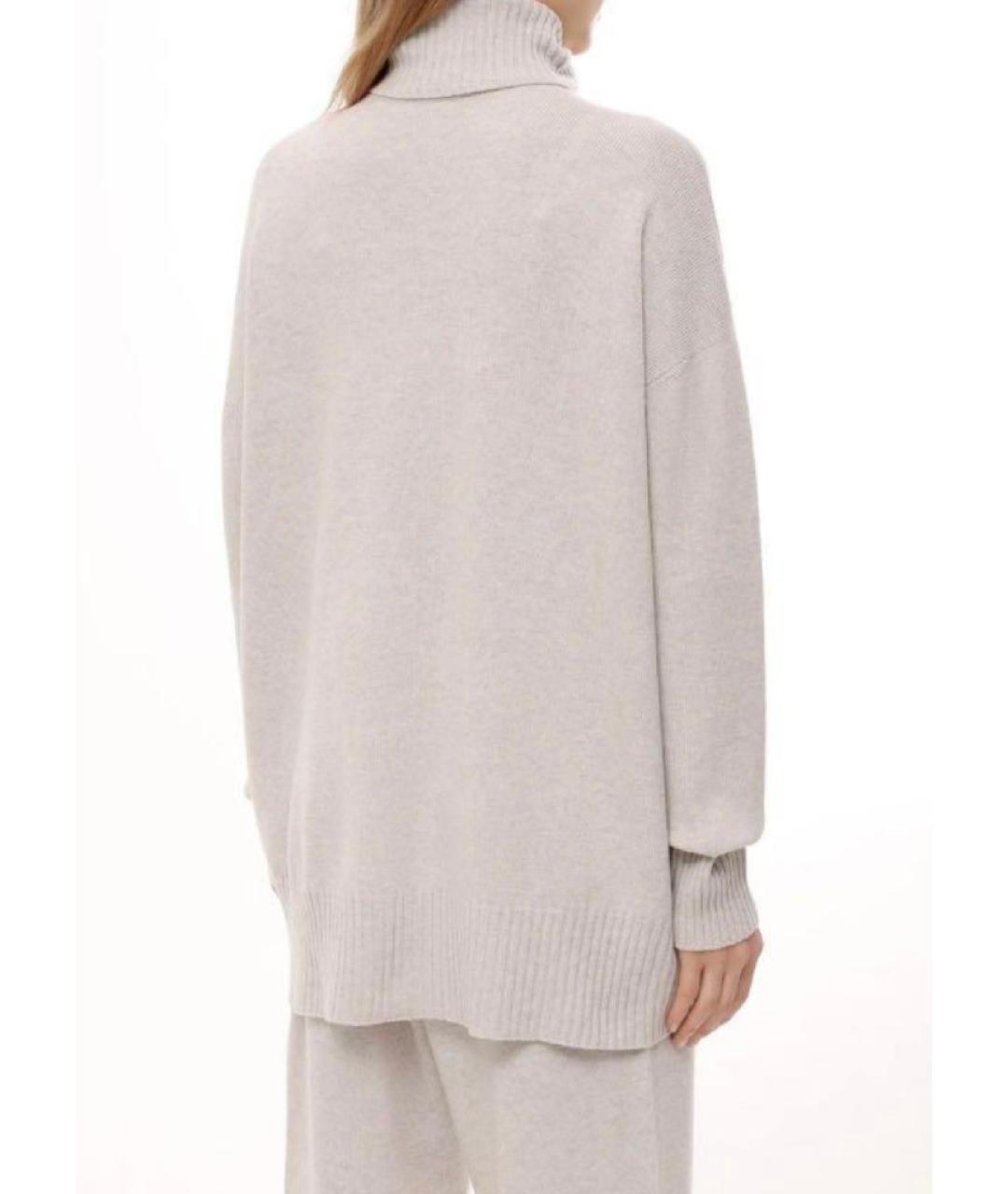 BRUNELLO CUCINELLI Бежевый шерстяной костюм с брюками, фото 9