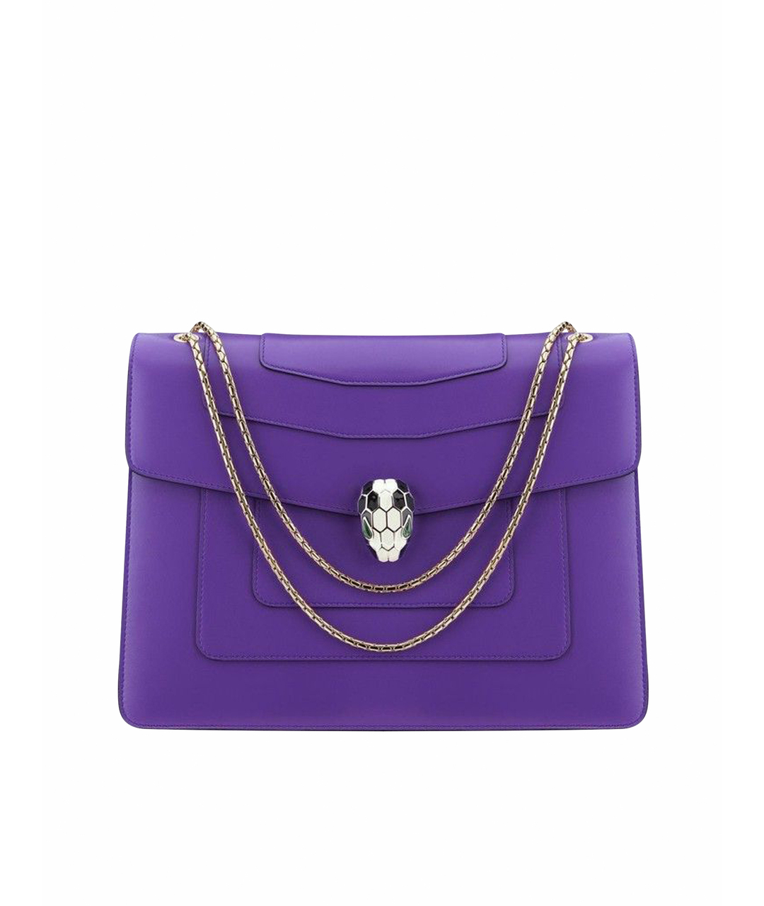BVLGARI Фиолетовая кожаная сумка тоут, фото 1