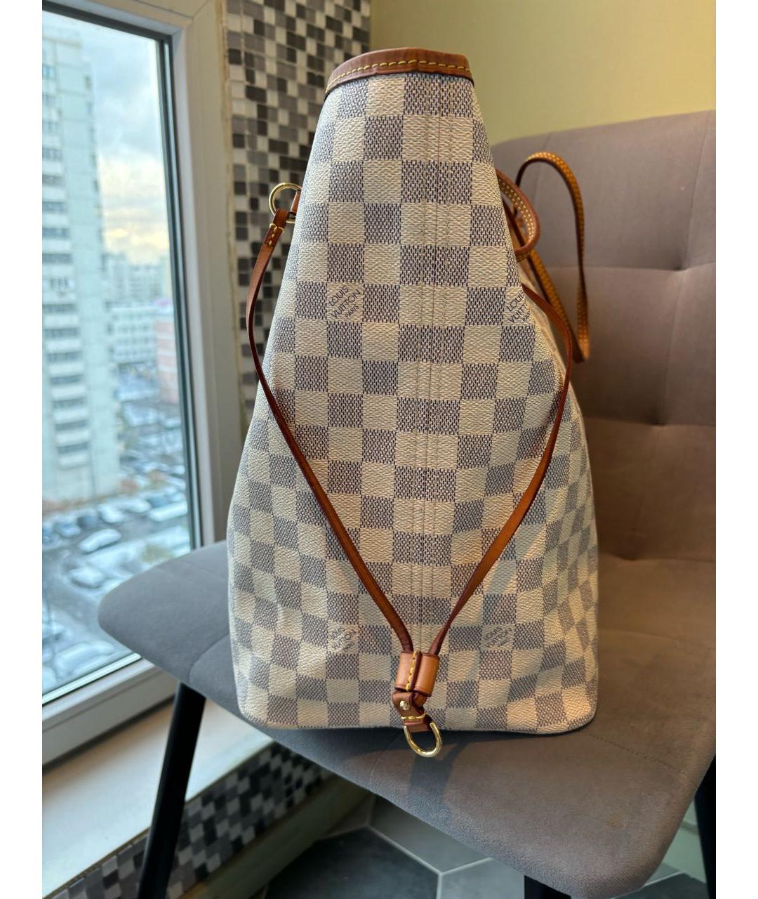 LOUIS VUITTON Белая сумка тоут, фото 4