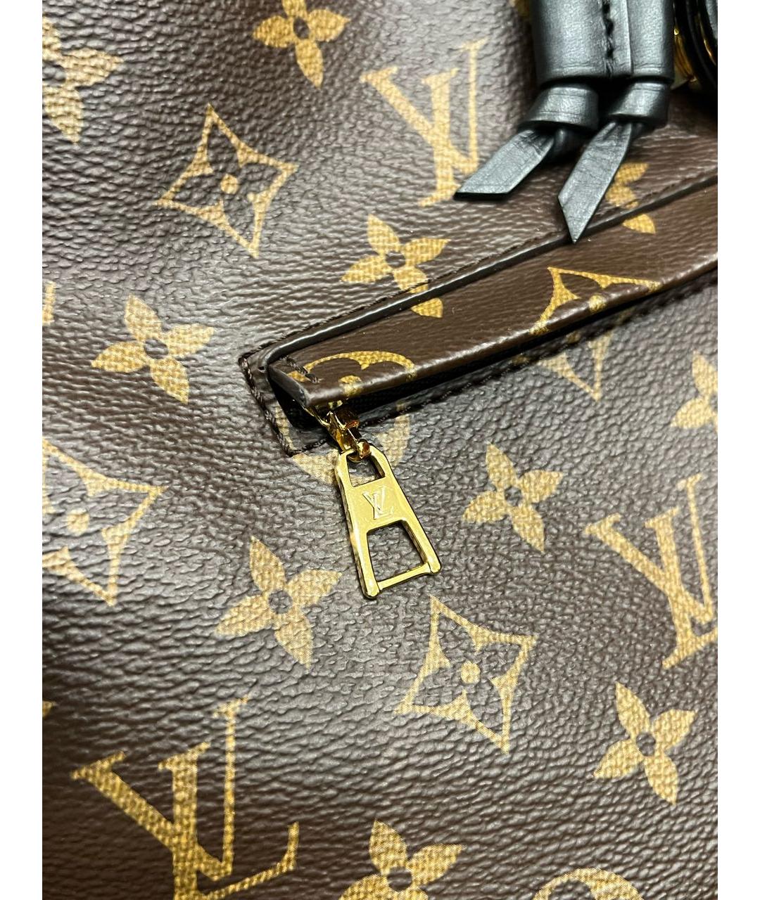 LOUIS VUITTON Коричневый кожаный рюкзак, фото 8