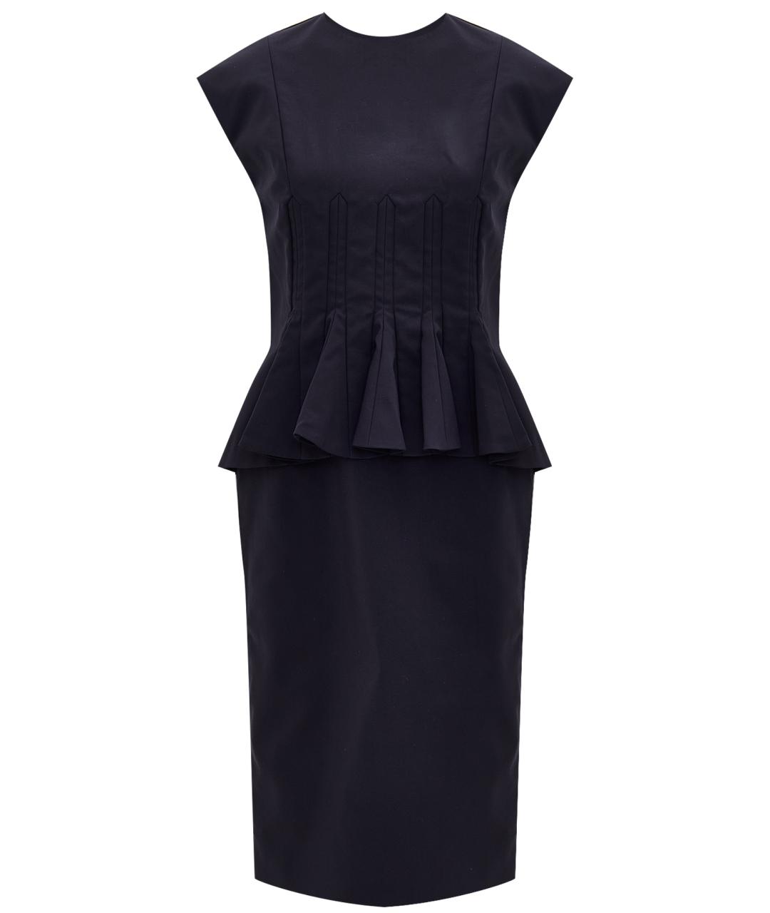 CHRISTIAN DIOR Черное хлопковое повседневное платье, фото 1