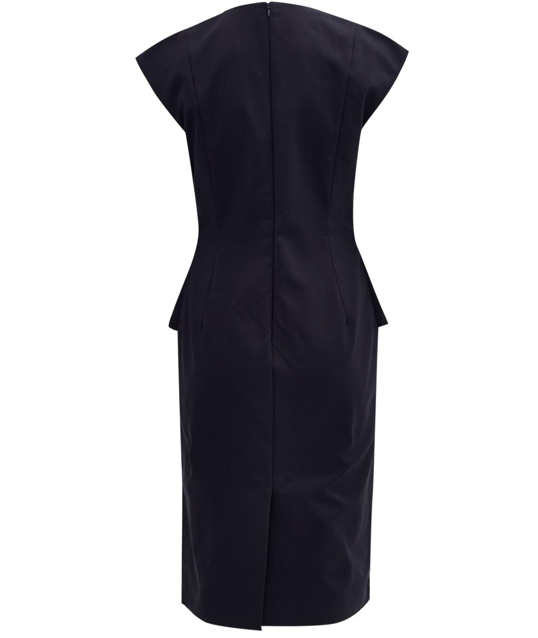 CHRISTIAN DIOR Черное хлопковое повседневное платье, фото 2
