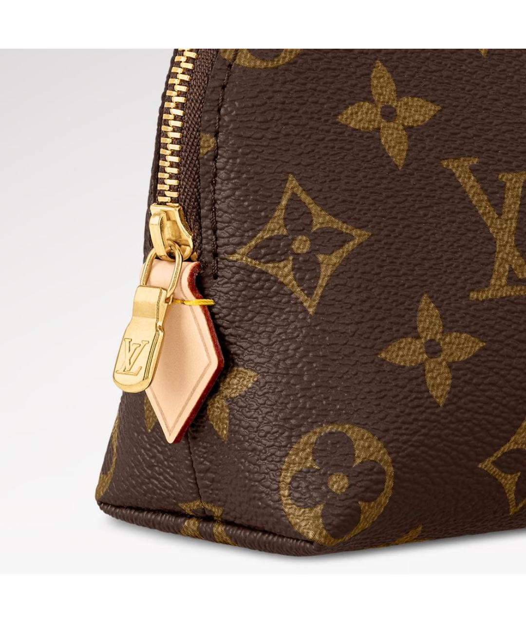 LOUIS VUITTON Коричневая косметичка, фото 2