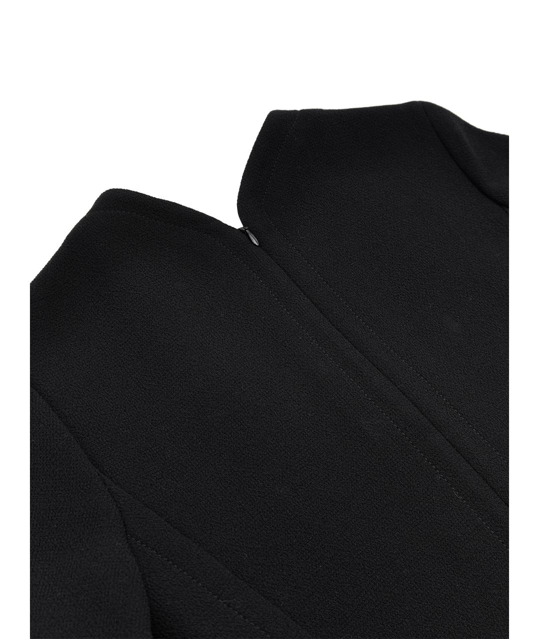 CHRISTIAN DIOR Черное шерстяное повседневное платье, фото 4