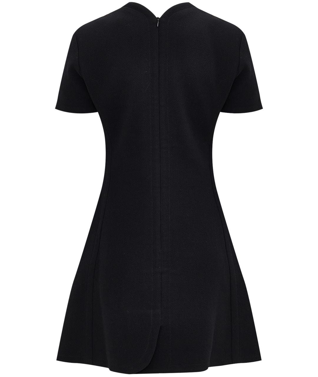 CHRISTIAN DIOR Черное шерстяное повседневное платье, фото 2