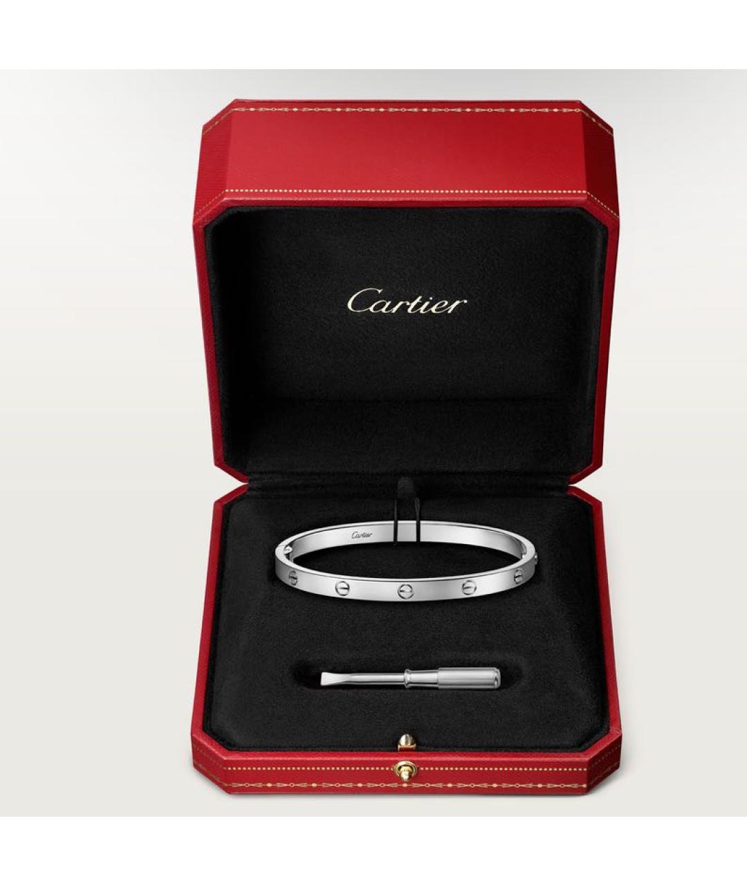 CARTIER Серебрянный браслет из белого золота, фото 6