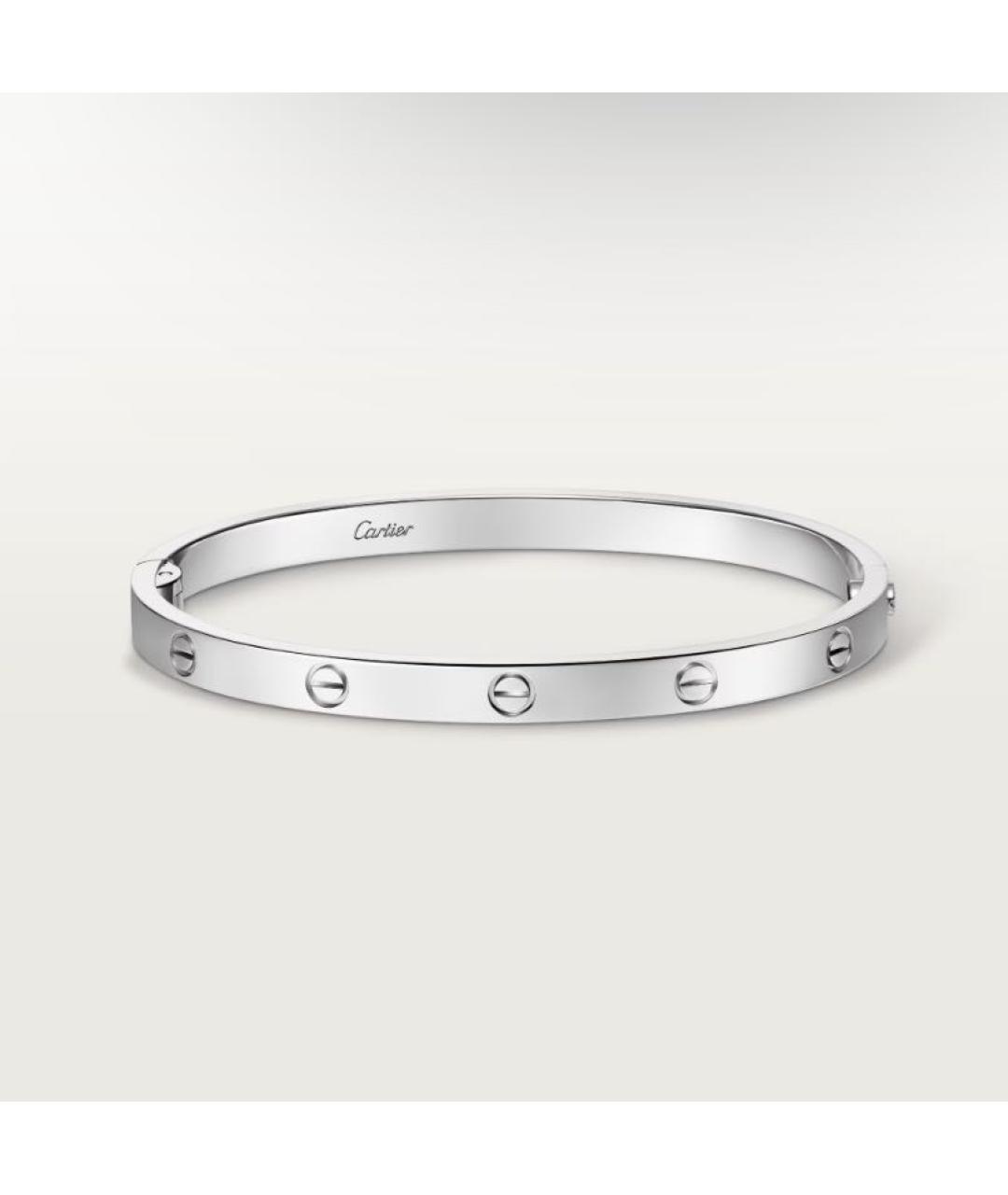 CARTIER Серебрянный браслет из белого золота, фото 7