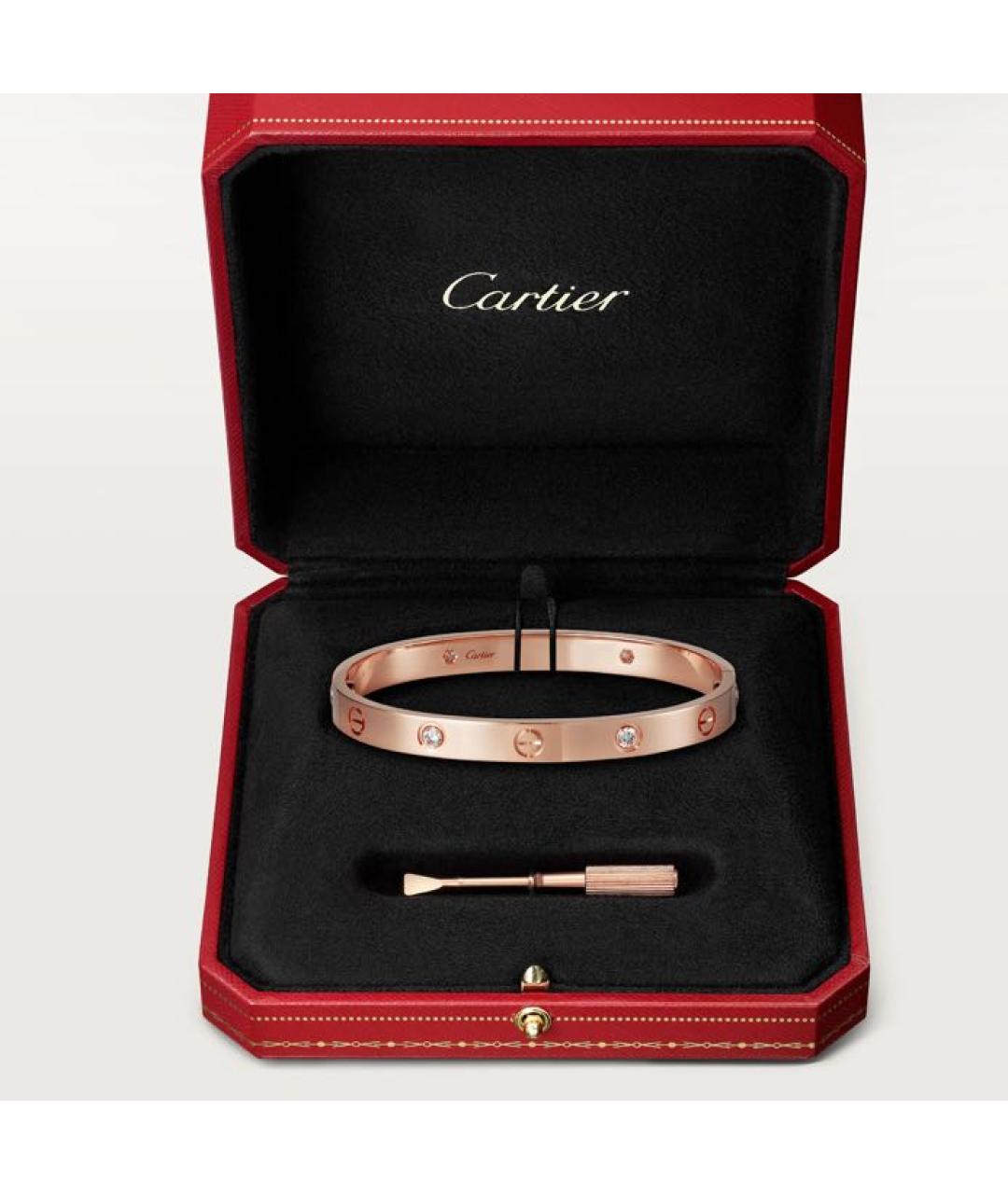 CARTIER Розовый браслет из розового золота, фото 5