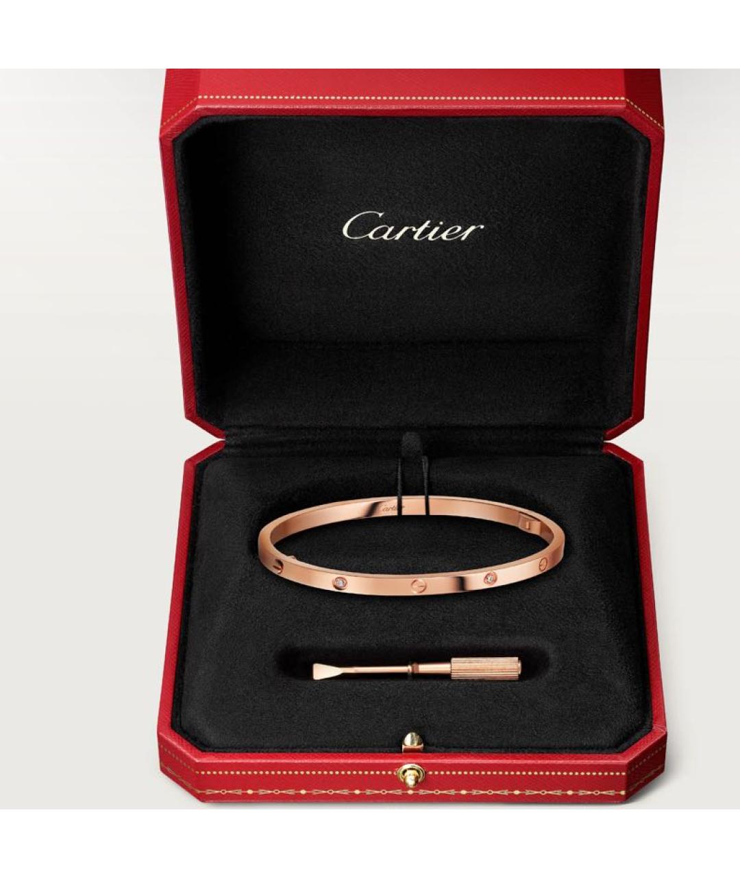 CARTIER Розовый браслет из розового золота, фото 5