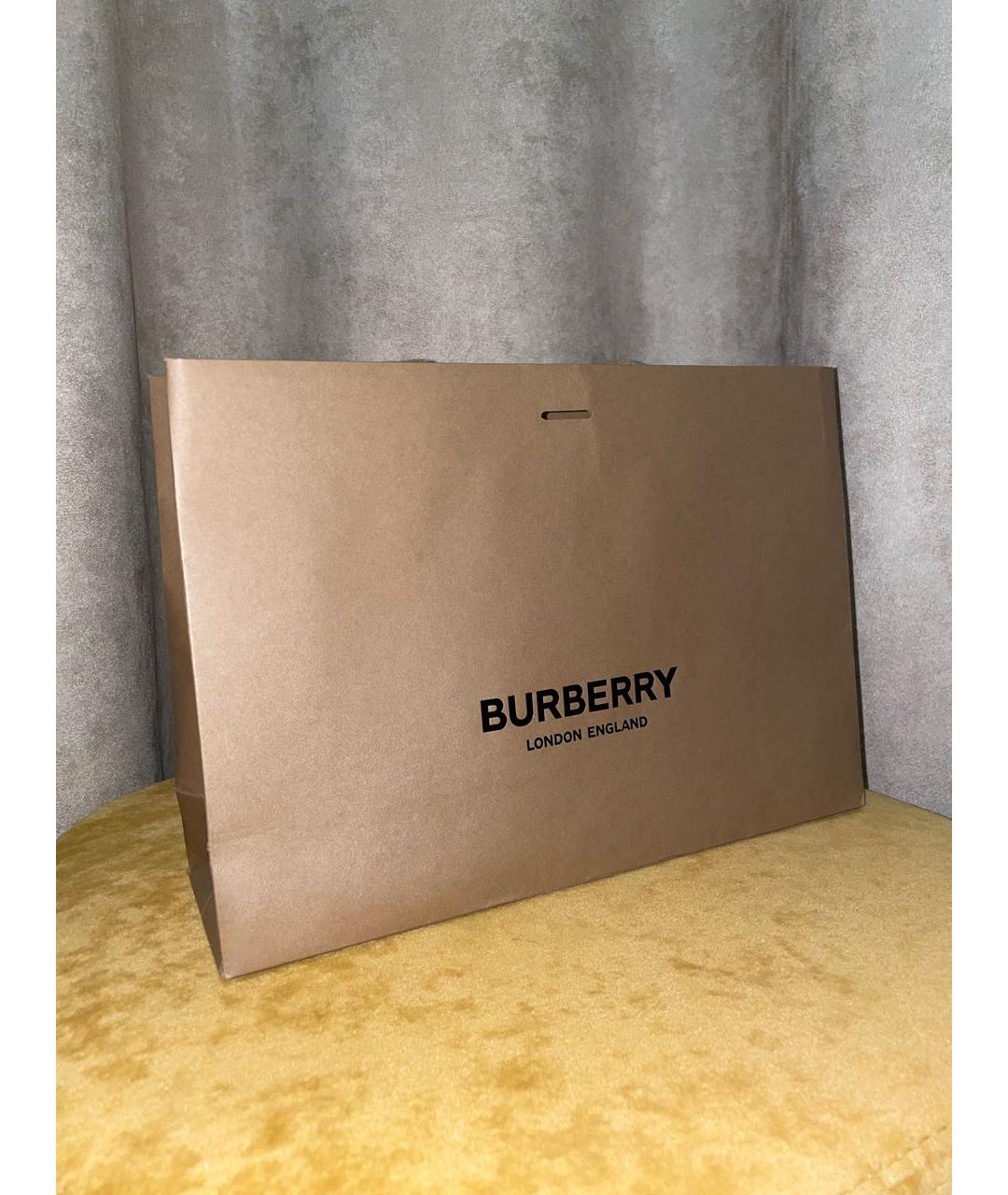 BURBERRY Черная хлопковая футболка, фото 6