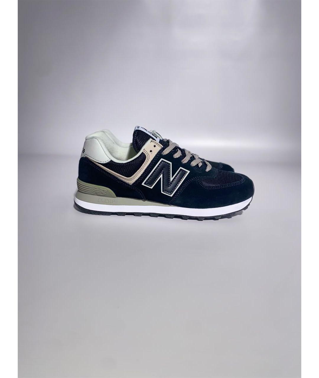 NEW BALANCE Синие кожаные низкие кроссовки / кеды, фото 8