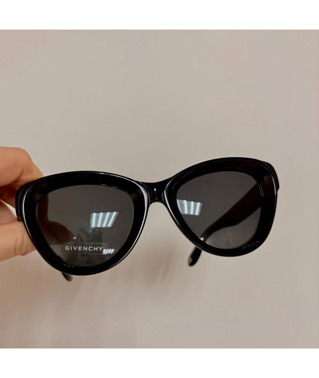 GIVENCHY Черные пластиковые солнцезащитные очки, фото 8
