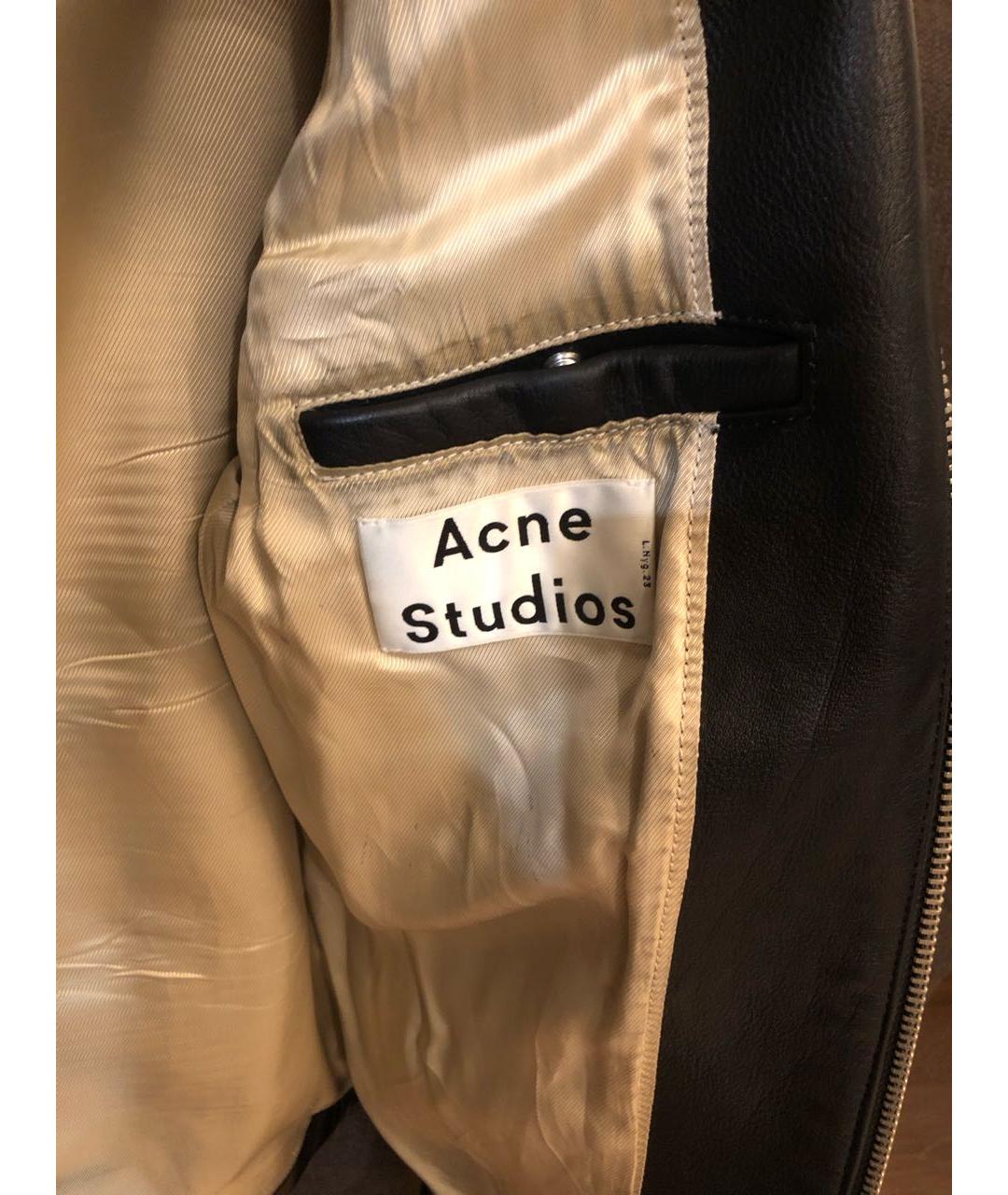 ACNE STUDIOS Черная кожаная куртка, фото 6