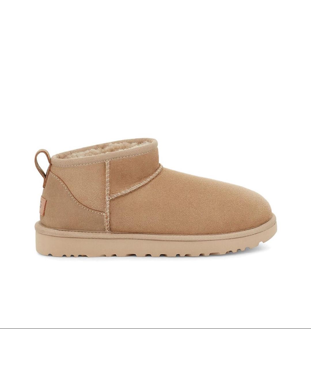 UGG AUSTRALIA Бежевые замшевые ботинки, фото 9