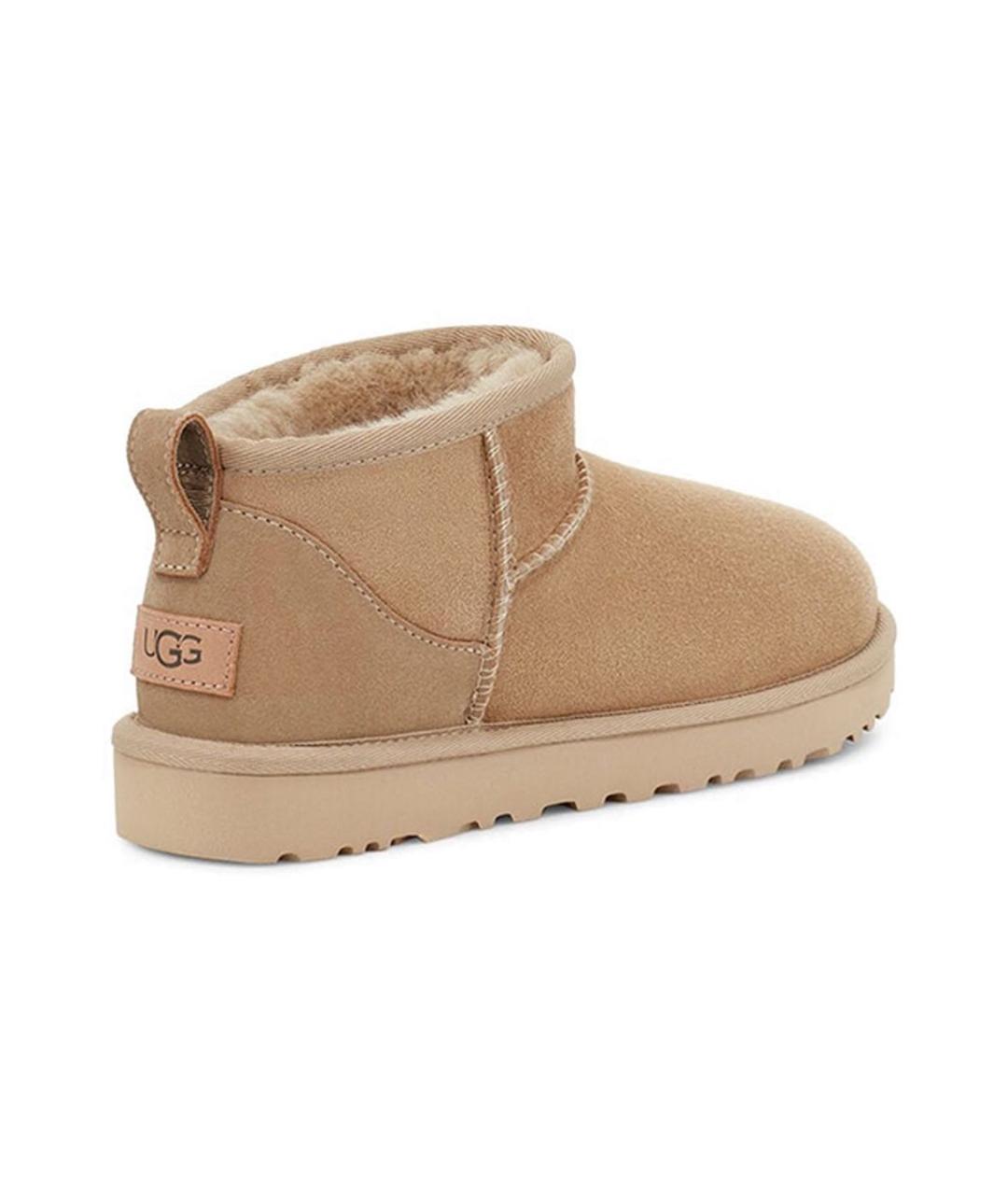 UGG AUSTRALIA Бежевые замшевые ботинки, фото 4